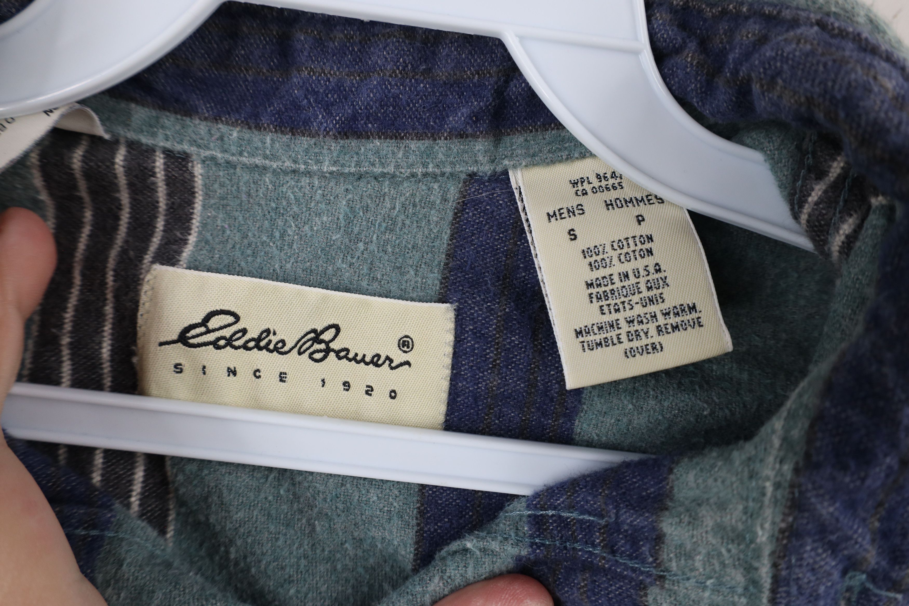 Eddie Bauer × Vintage Vintage 90s Eddie Bauer Chamois Cloth Button Shirt USA Size US S / EU 44-46 / 1 - 5 Thumbnail