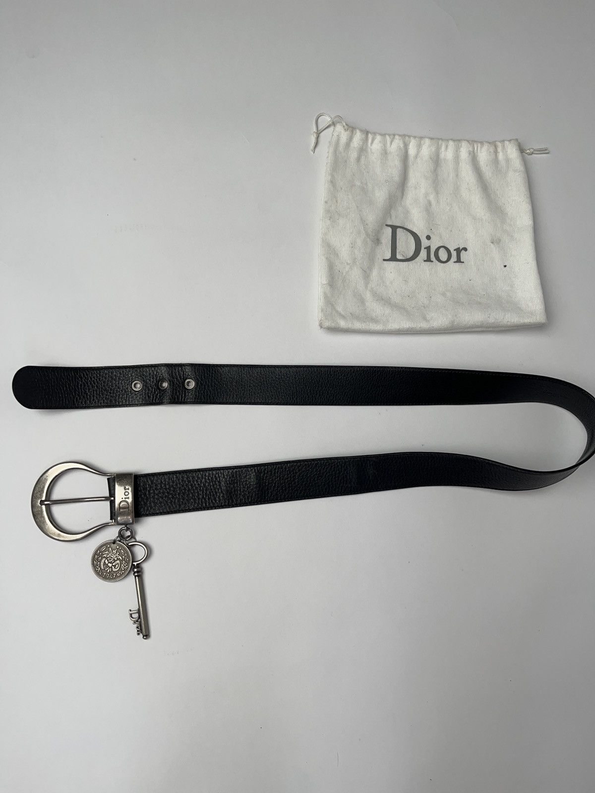 Dior Sold out Dior gaucho leather black leather belt Size ONE SIZE - 3 Thumbnail
