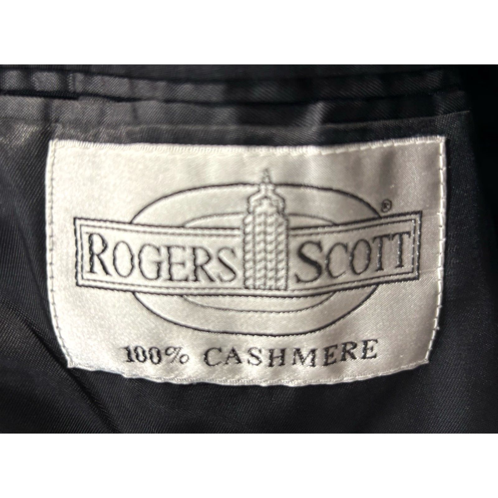Vintage VINTAGE Rogers Scott Blazer Jacket 100% Cashmere Black Sz 46L Mens Long Two-Button Sport Coat Blazer Shirt? Size 46R - 7 Thumbnail