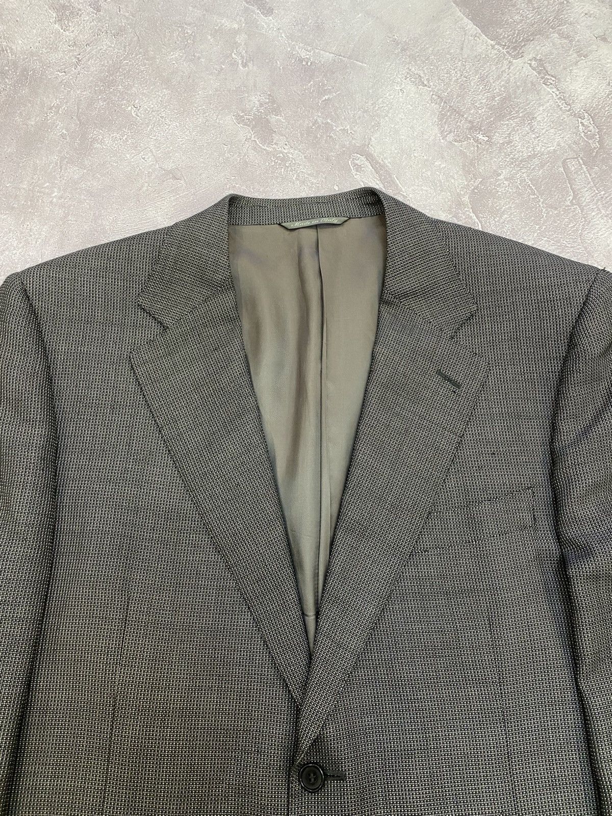 Canali Vintage Canali Formal Blazer Wool Retro Mafia Italy Size 54R - 3 Thumbnail