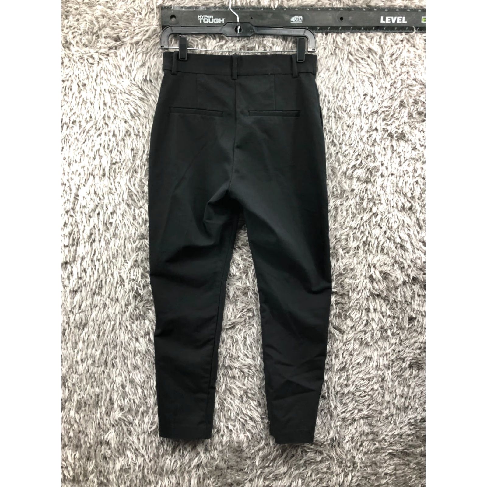 H&M H&M Black Chino Pants Womens 6 Mid Rise Stretch Hook & Eye Pants Size 28" / US 6 / IT 42 - 5 Thumbnail