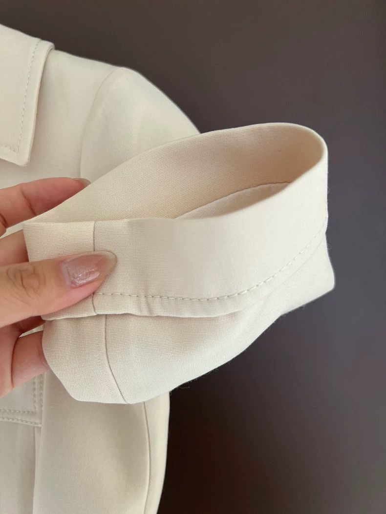 Gucci Gucci Cream-colored workwear-style jumpsuit jumpsuit dress Size XS / US 0-2 / IT 36-38 - 9 Thumbnail