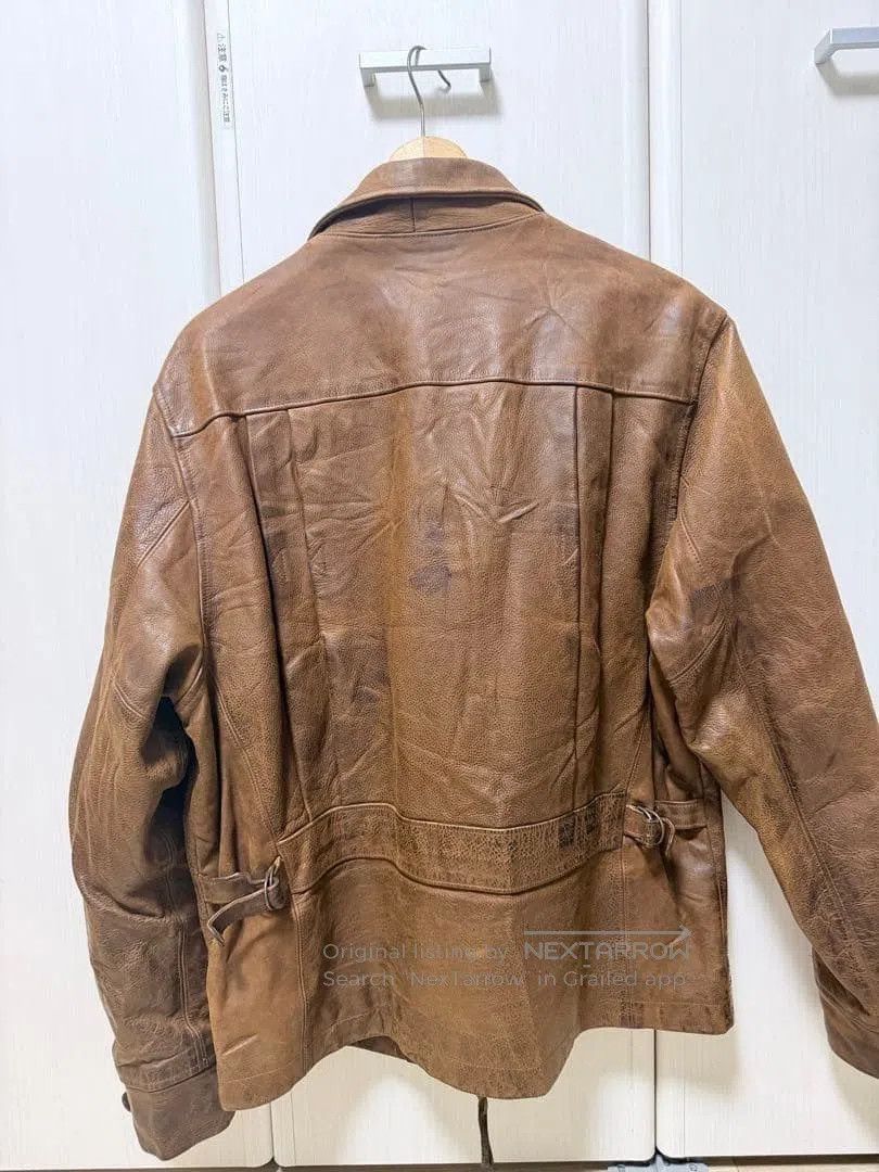 Polo Ralph Lauren Ralph Lauren Distressed Thick Cowhide Jacket. Size US L / EU 52-54 / 3 - 2 Thumbnail