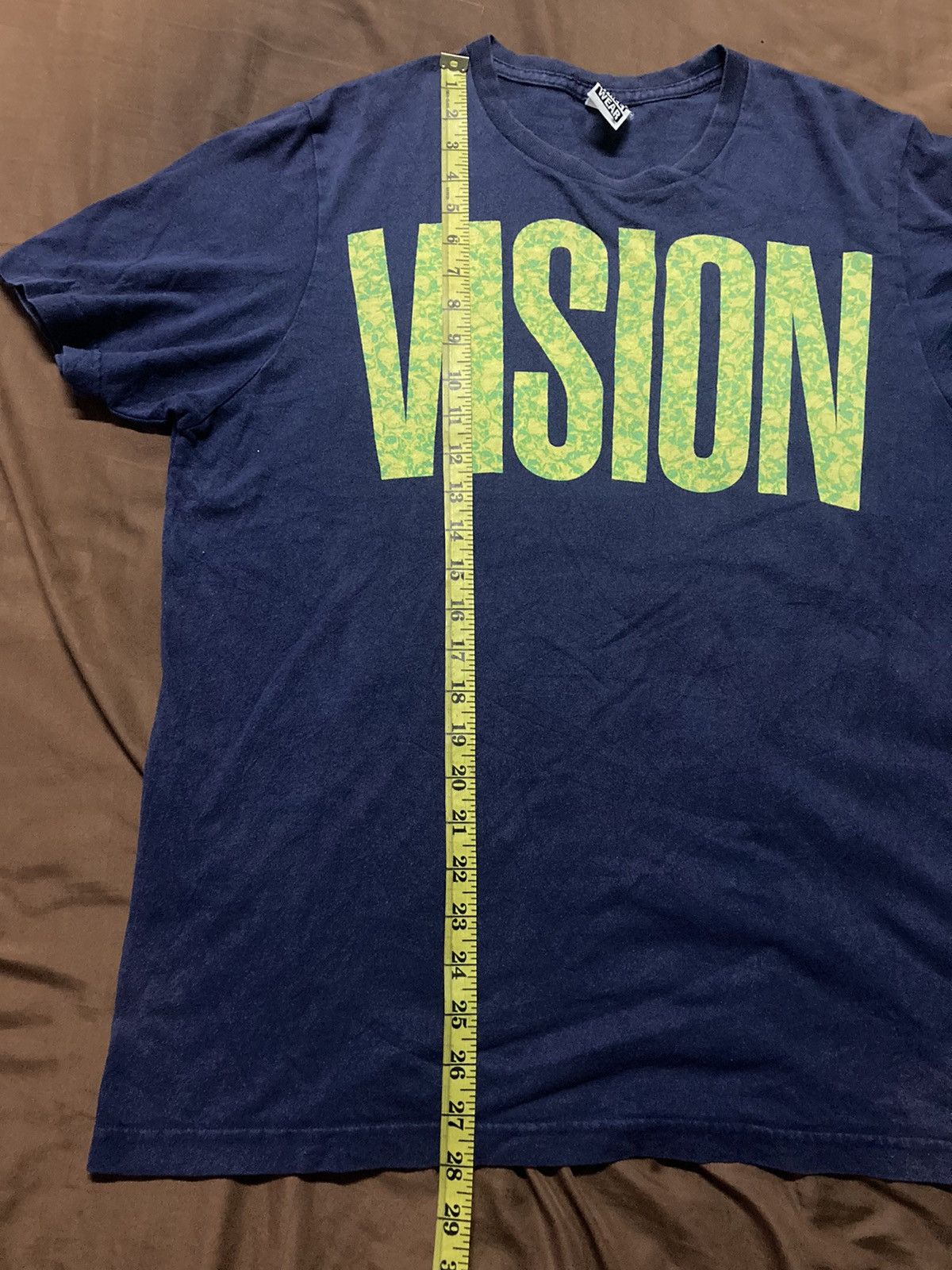 Vintage × Vision Streetwear Vintage Vision Streetwear Big Logo Navy Tee Size US M / EU 48-50 / 2 - 10 Thumbnail