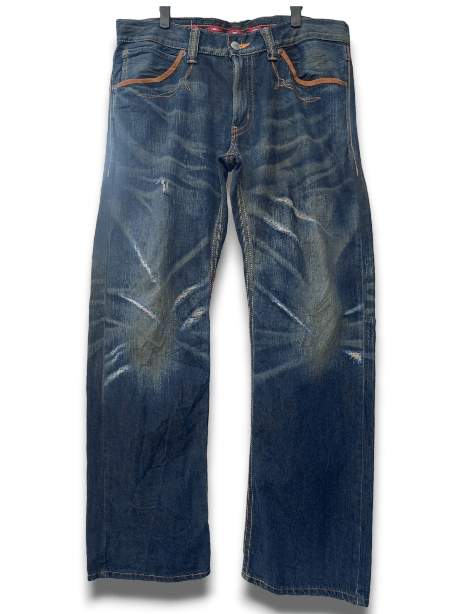 Edwin × Japanese Brand Exclusive Vintage Japan Edwin XV Distressed Baggy Jeans Size US 38 / EU 54 - 1 Thumbnail