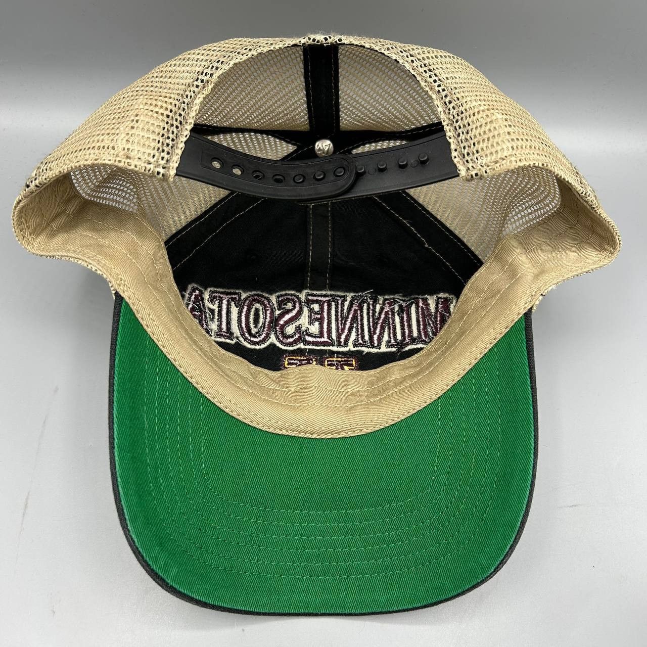 47 Brand Minnesota Golden Gophers Trucker Hat Men Black Snap Back Cap Size ONE SIZE - 2 Thumbnail