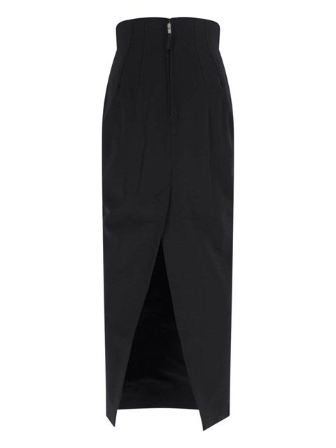 Rick Owens o1y0126 Maxi Skirt in Black Size 27" / US 4 / IT 40 - 2 Thumbnail
