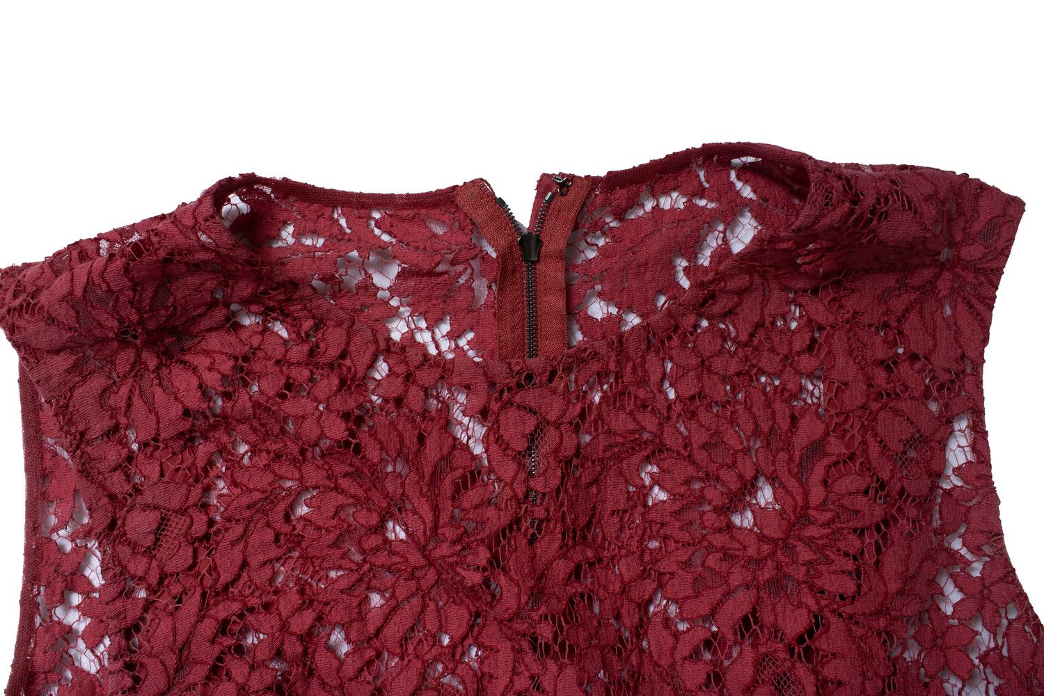 Prada Prada, red lace top Size S / US 4 / IT 40 - 9 Thumbnail
