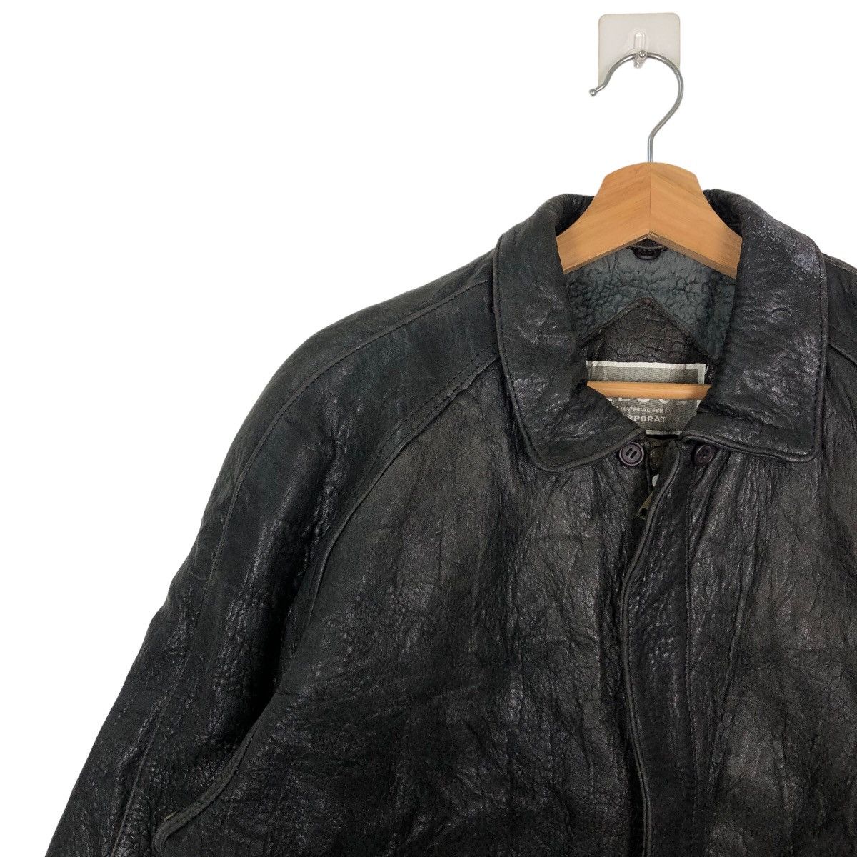 Genuine Leather VINTAGE BOMBER GENUINE LEATHER JACKET MELOCE ISSEY MIYAKE Size US L / EU 52-54 / 3 - 6 Thumbnail