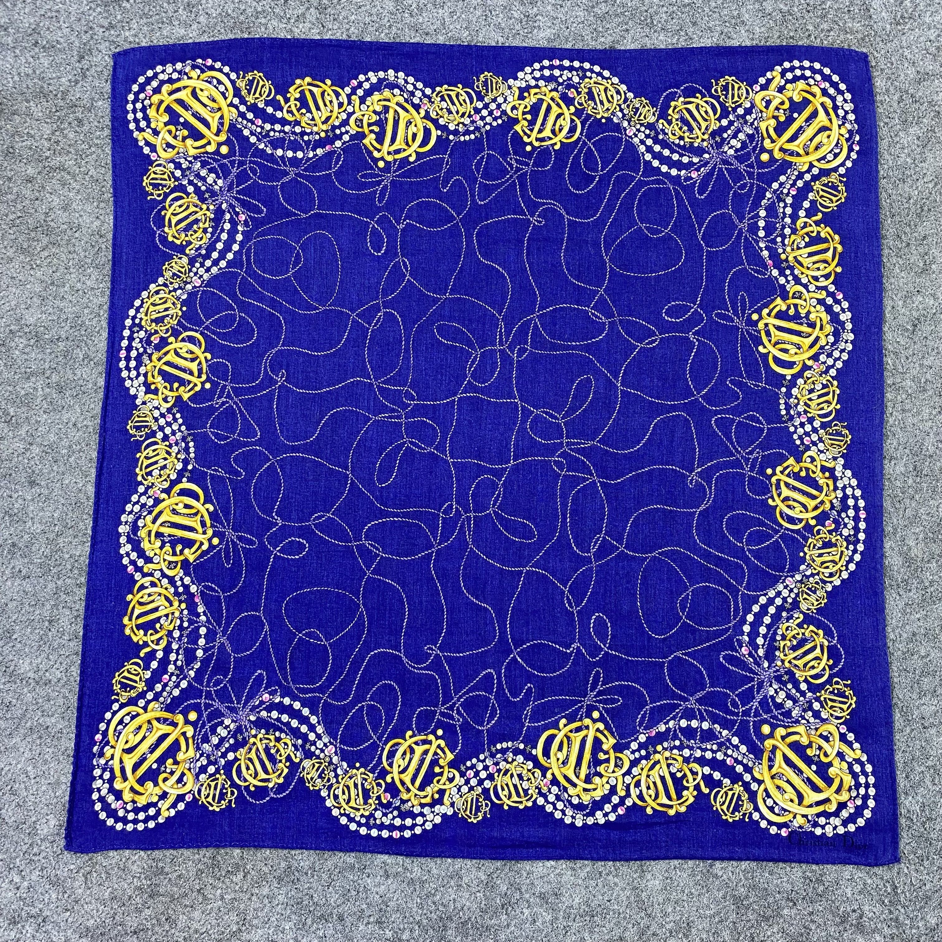 Vintage Christian Dior Handkerchief Neckerchief Bandana-B1911 Size ONE SIZE - 3 Thumbnail