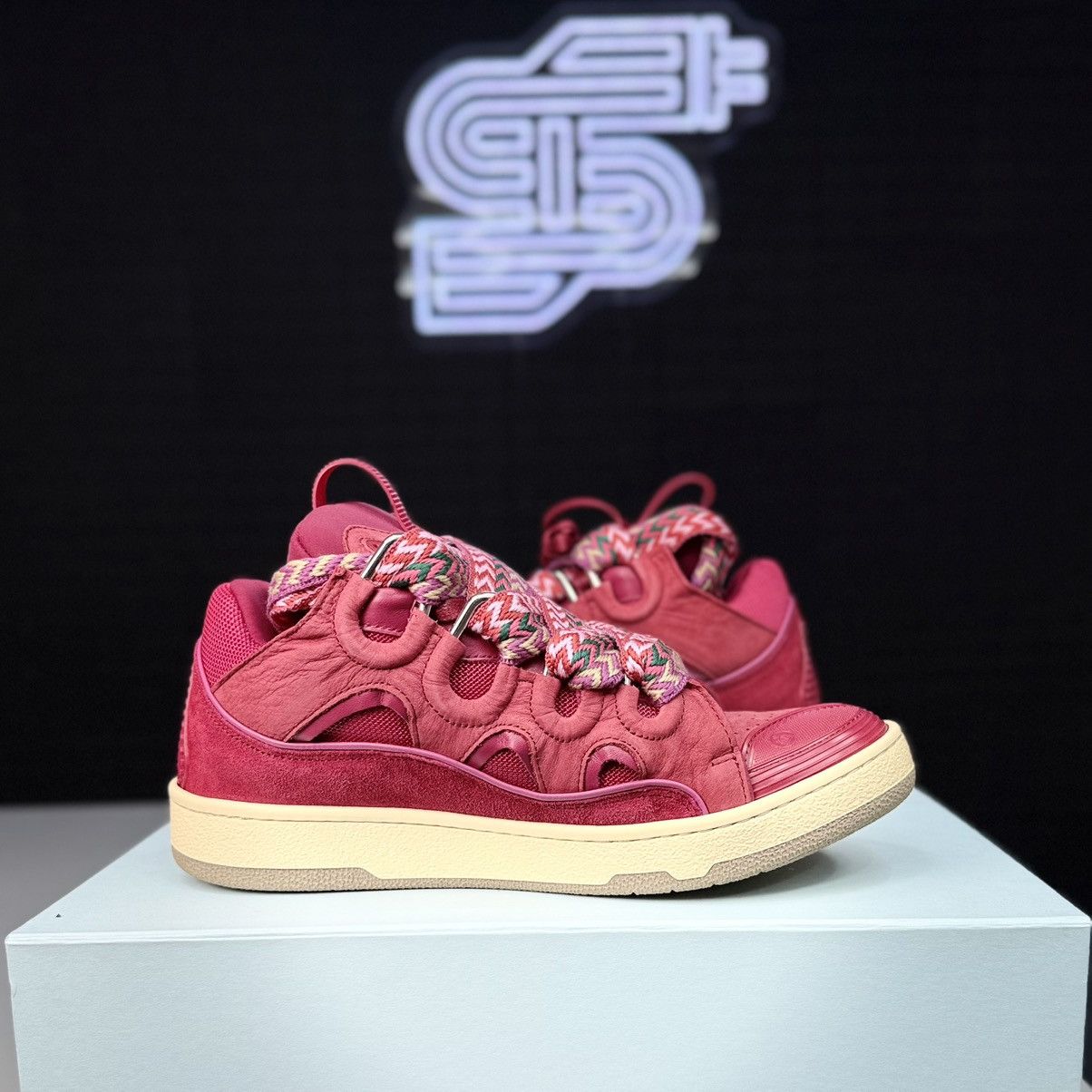 Lanvin Lanvin Curb Sneaker “Watermelon” Size US 9 / EU 42 - 4 Thumbnail