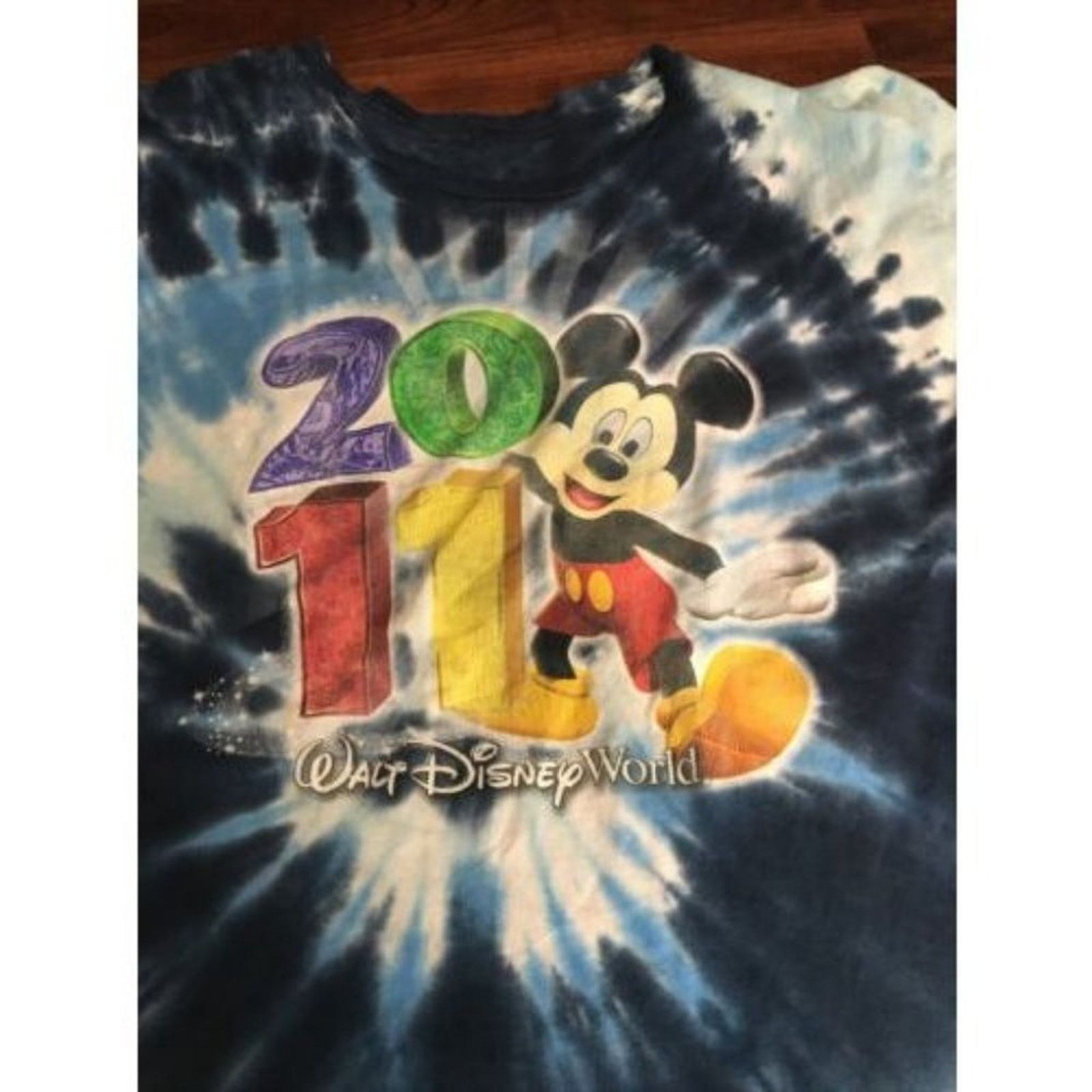 Disney Disney Mickey Mouse Disneyland 2011 Tye Dye Sz 2XL Size XXL / US 16-18 / IT 52-54 - 1 Thumbnail