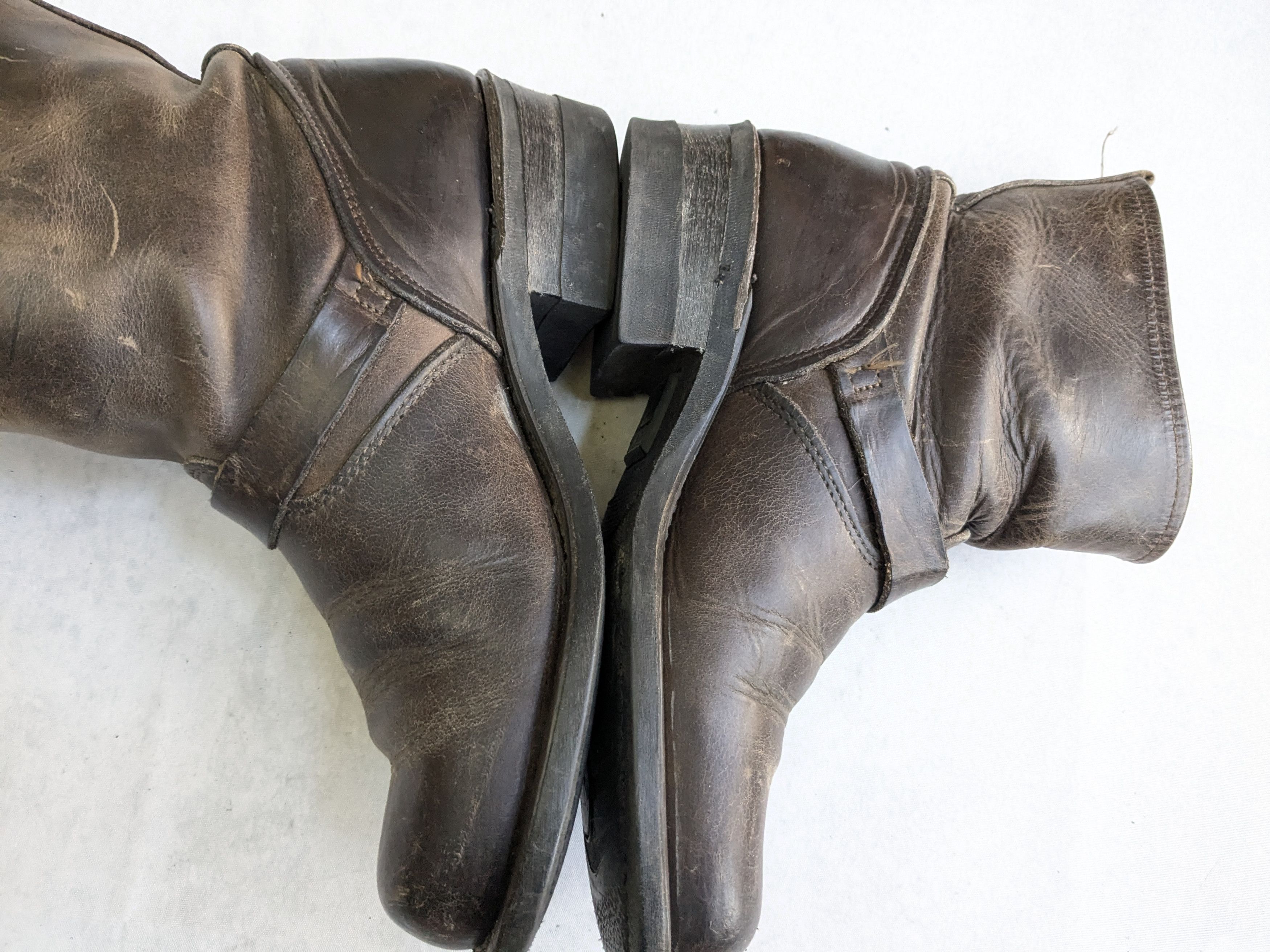 Frye Frye Engineer Boots Brown Leather 7.5 Leather Buckle Size US 7.5 / EU 40-41 - 11 Thumbnail