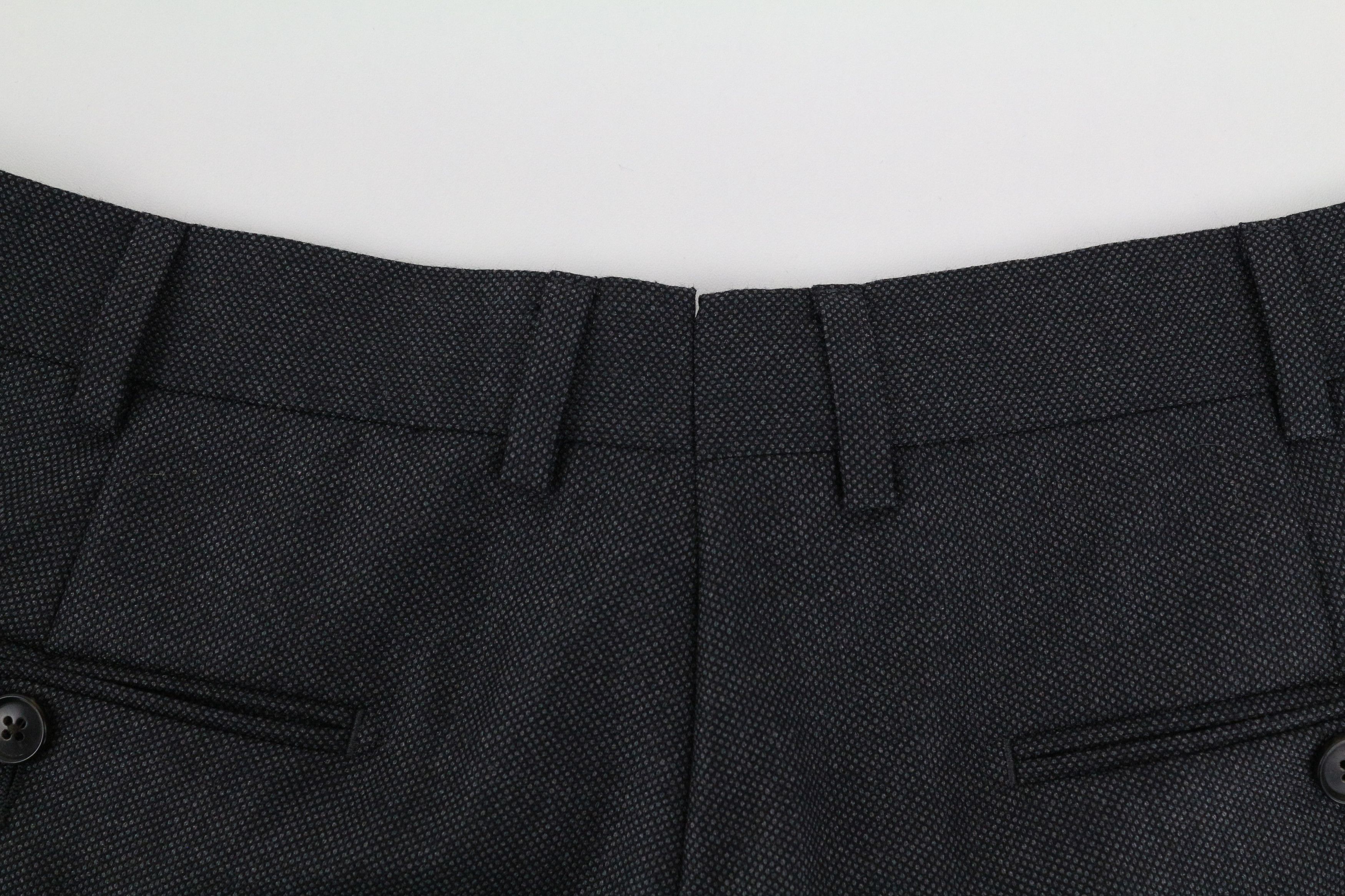 Suitsupply SIENNA UK44R Dark Grey Wool Pleated Front Trousers 61143 Size 44R - 8 Thumbnail