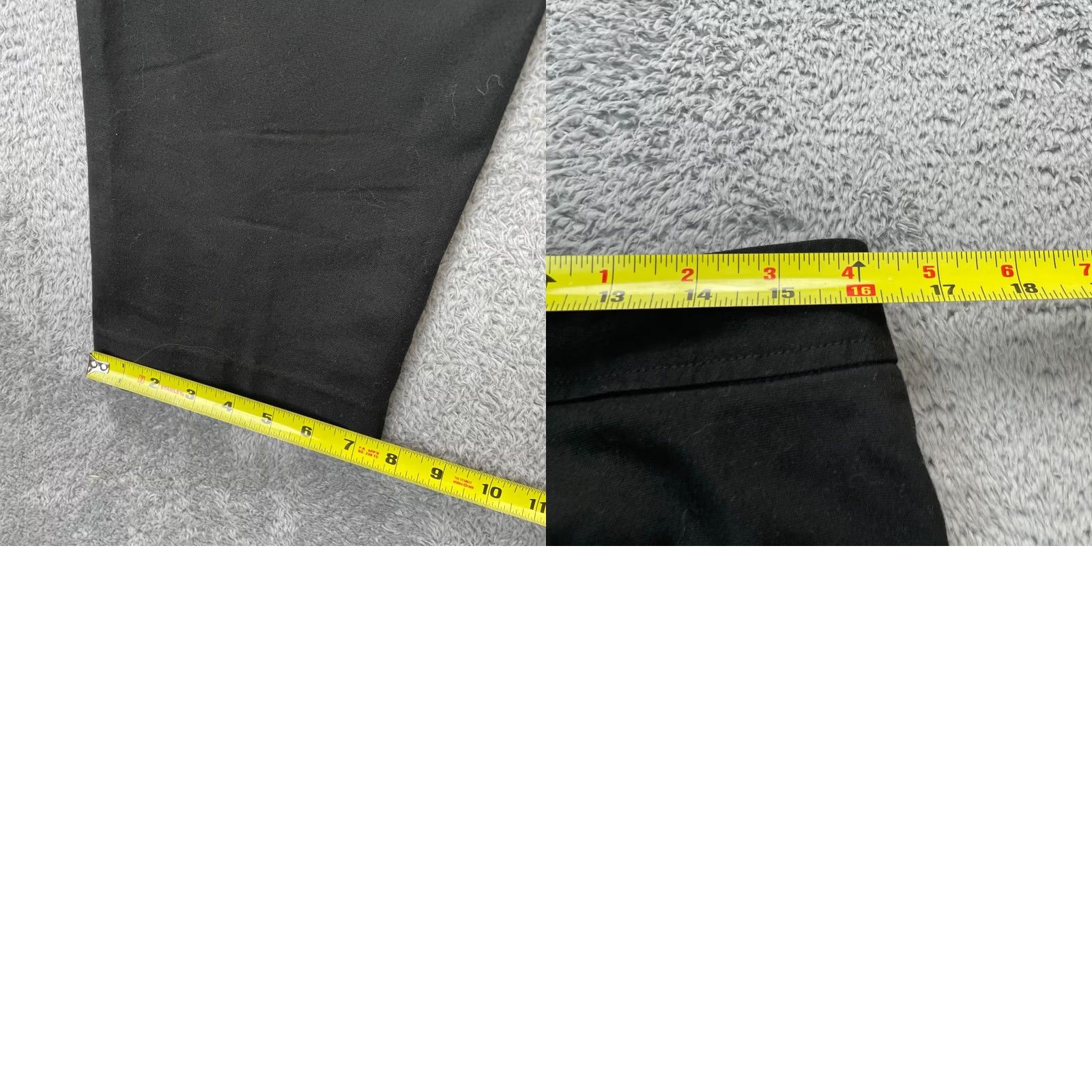 Talbots Talbots Pants Womens 12P Black Capri Cotton Stretch Cropped Straight Leg Capris Size 24" / US 00 / IT 34 - 8 Thumbnail