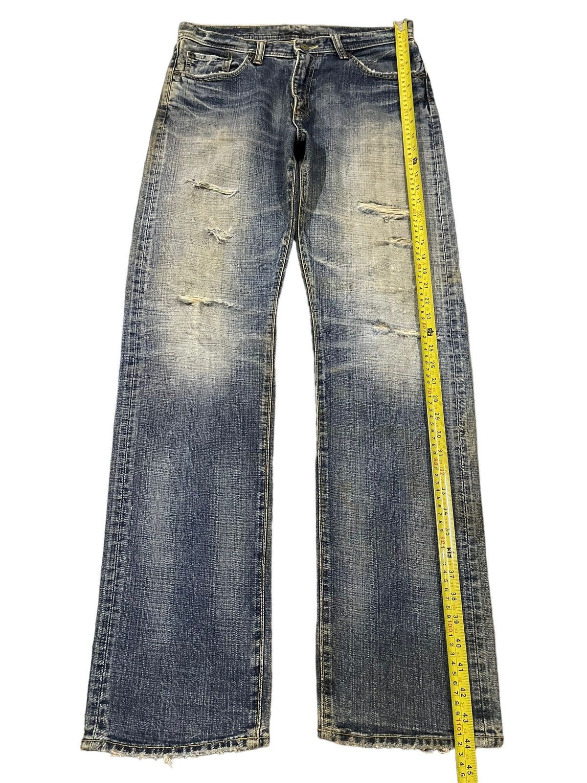 Evisu Vintage Japanese Brand Blue Wash Distressed Style Jeans Size US 32 / EU 48 - 12 Thumbnail