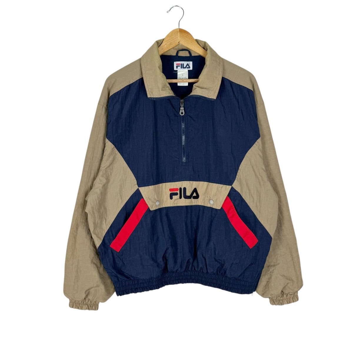 Fila × Vintage ☀️FILA HOODIE ANORAK WINDBREAKER JACKET Size US L / EU 52-54 / 3 - 2 Thumbnail