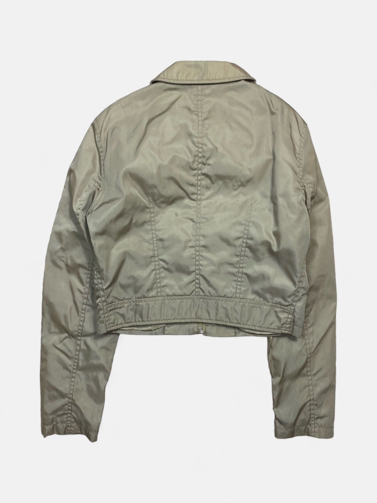 Prada Prada - Cropped Beige Jacket Size L / US 10 / IT 46 - 2 Thumbnail