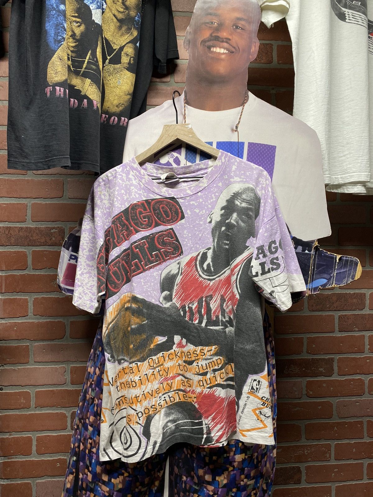 NBA 90’s Vintage Michael Jordan Magic Johnson Tee Shirt XLarge Size US XL / EU 56 / 4 - 5 Thumbnail
