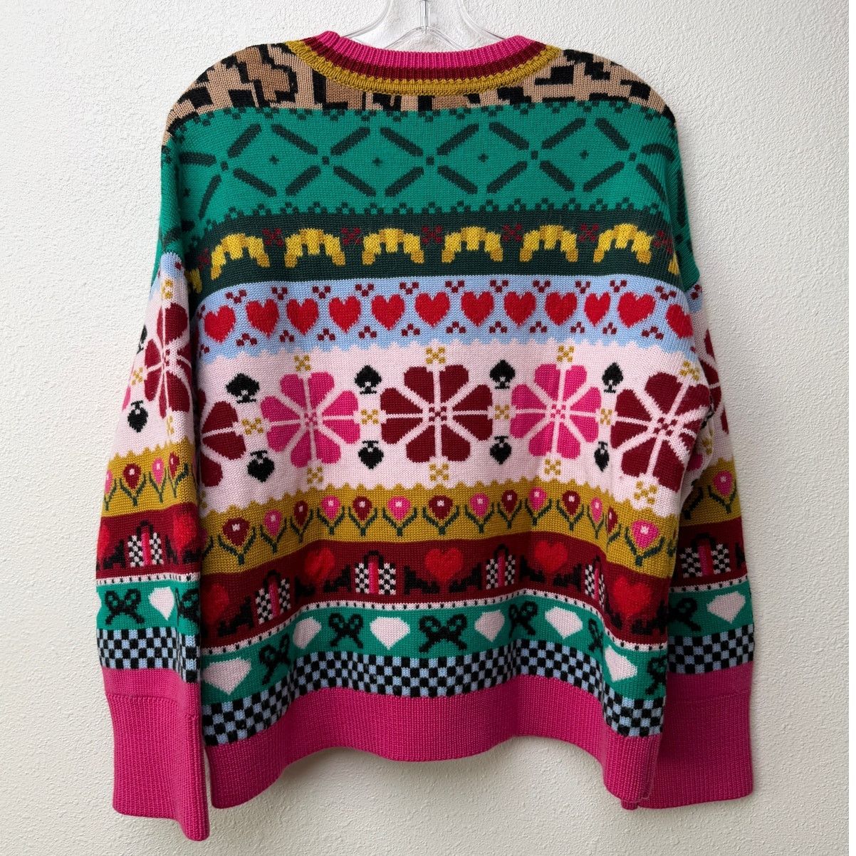 Kate Spade Kate Spade Multicolor Wool Mohair Floral Heart Sweater - S Size S / US 4 / IT 40 - 6 Thumbnail