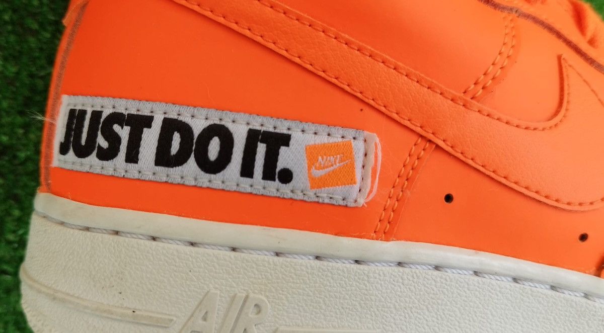 Nike Nike Air Force 1 High Just Do It Pack Orange Unisex #7us Size US 7 / IT 37 - 9 Thumbnail