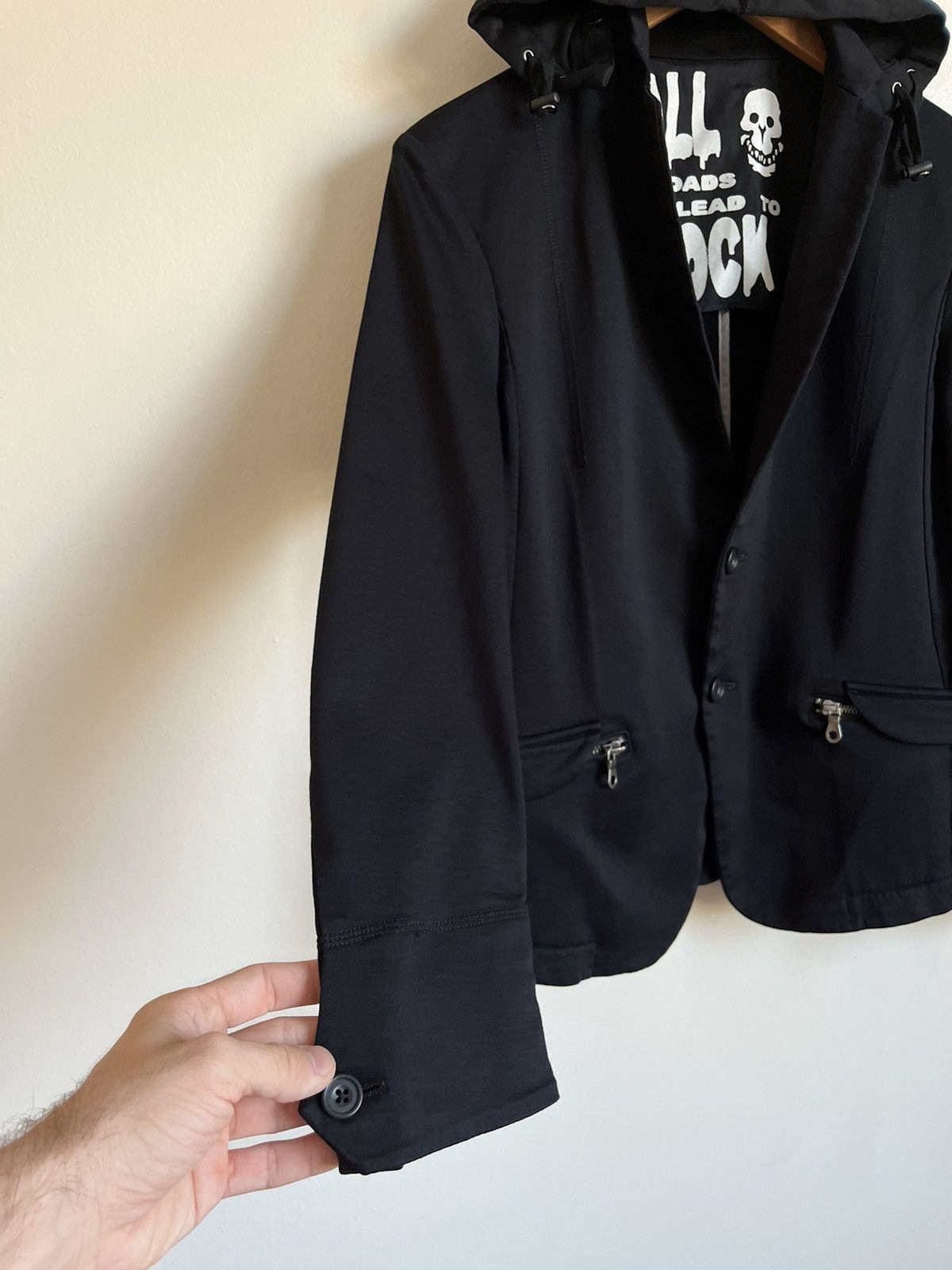 If Six Was Nine × Japanese Brand × Vintage Vintage 00’s PPFM “All Roads Lead To Rock” Blazer Jacket Size L / US 10 / IT 46 - 9 Thumbnail
