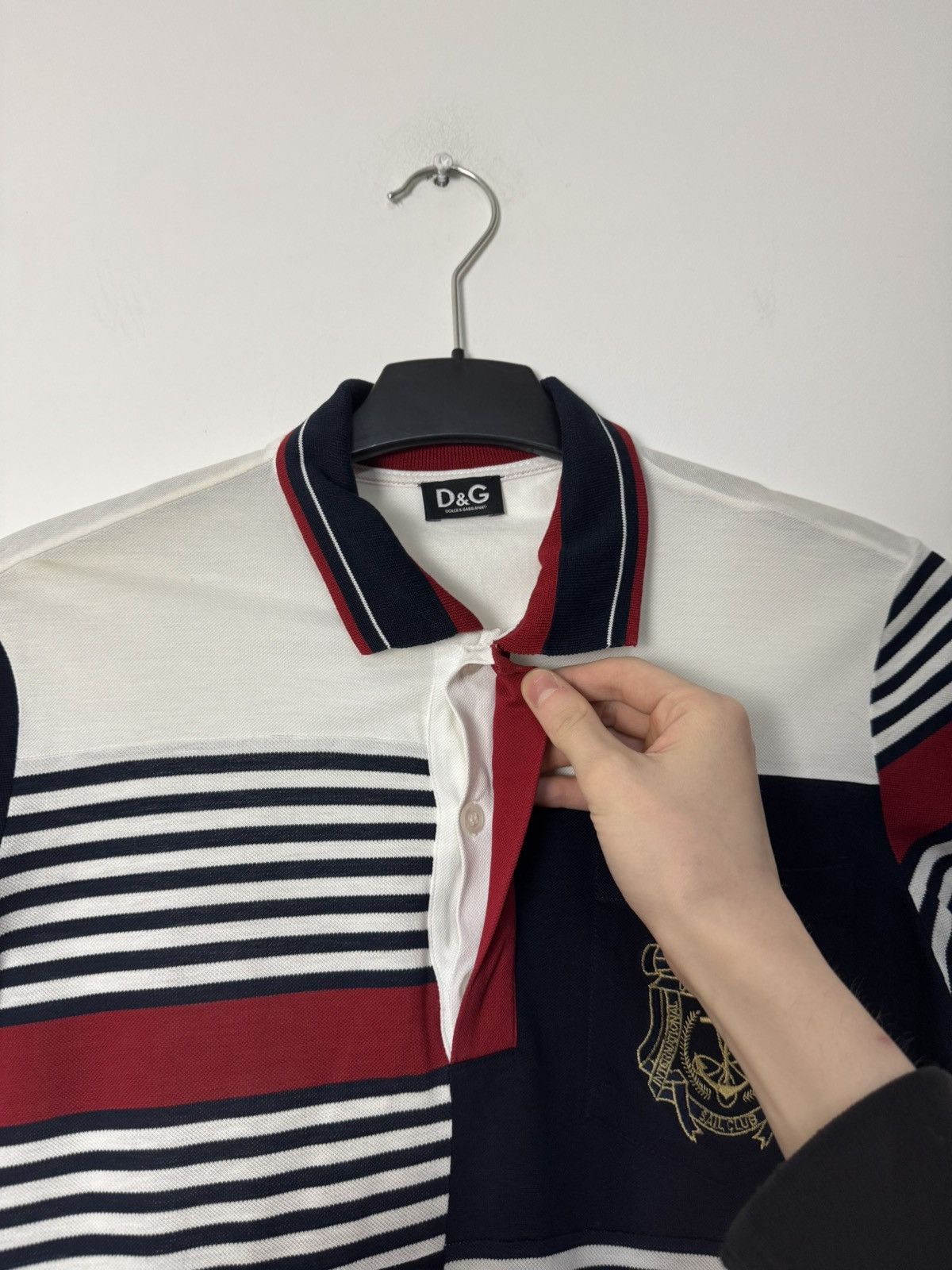 Dolce & Gabbana Dolce & Gabbana Patchwork Striped Polo Yacht Racing D&G Y2K Size M / US 6-8 / IT 42-44 - 6 Thumbnail