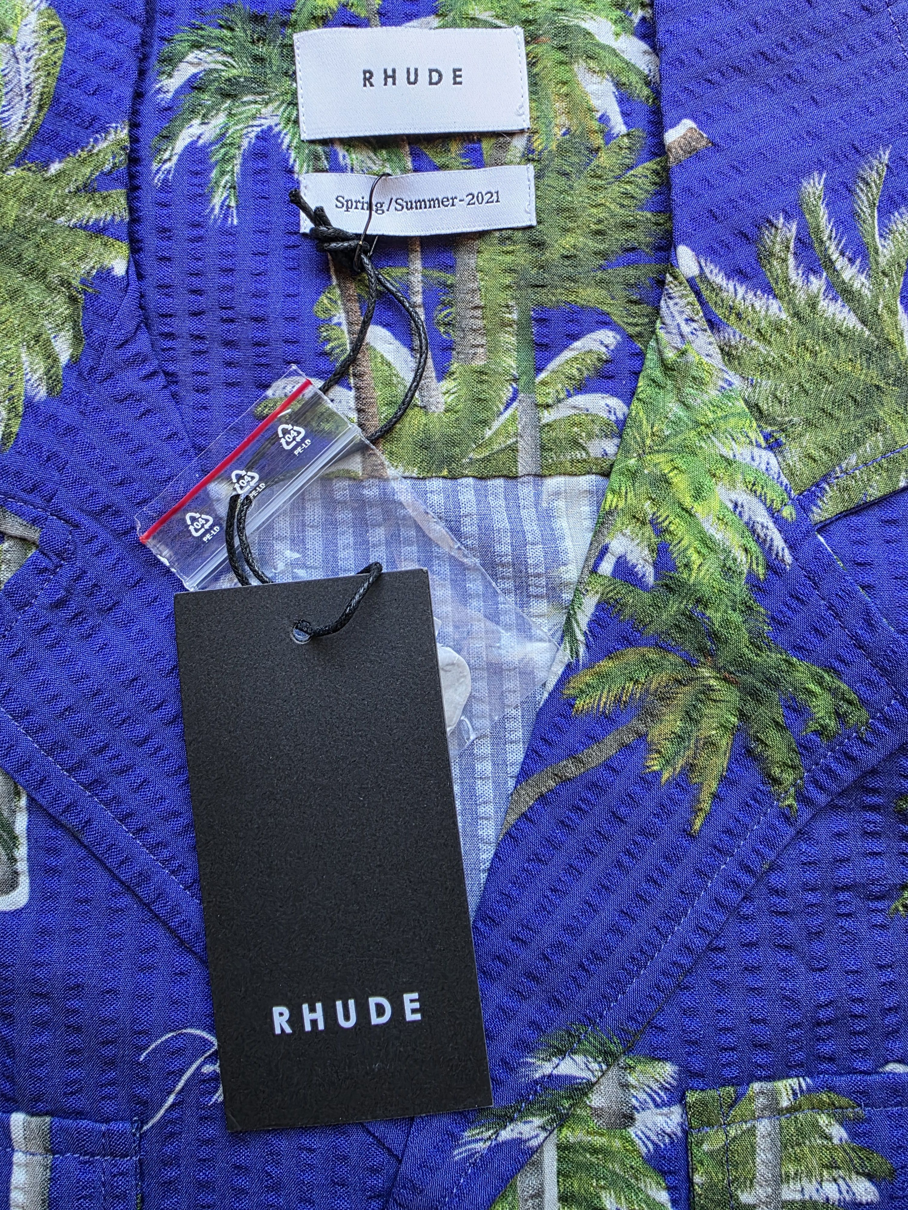 Rhude Rhude Printed Searsucker short sleeved shirt Men Sz M Size US M / EU 48-50 / 2 - 7 Thumbnail