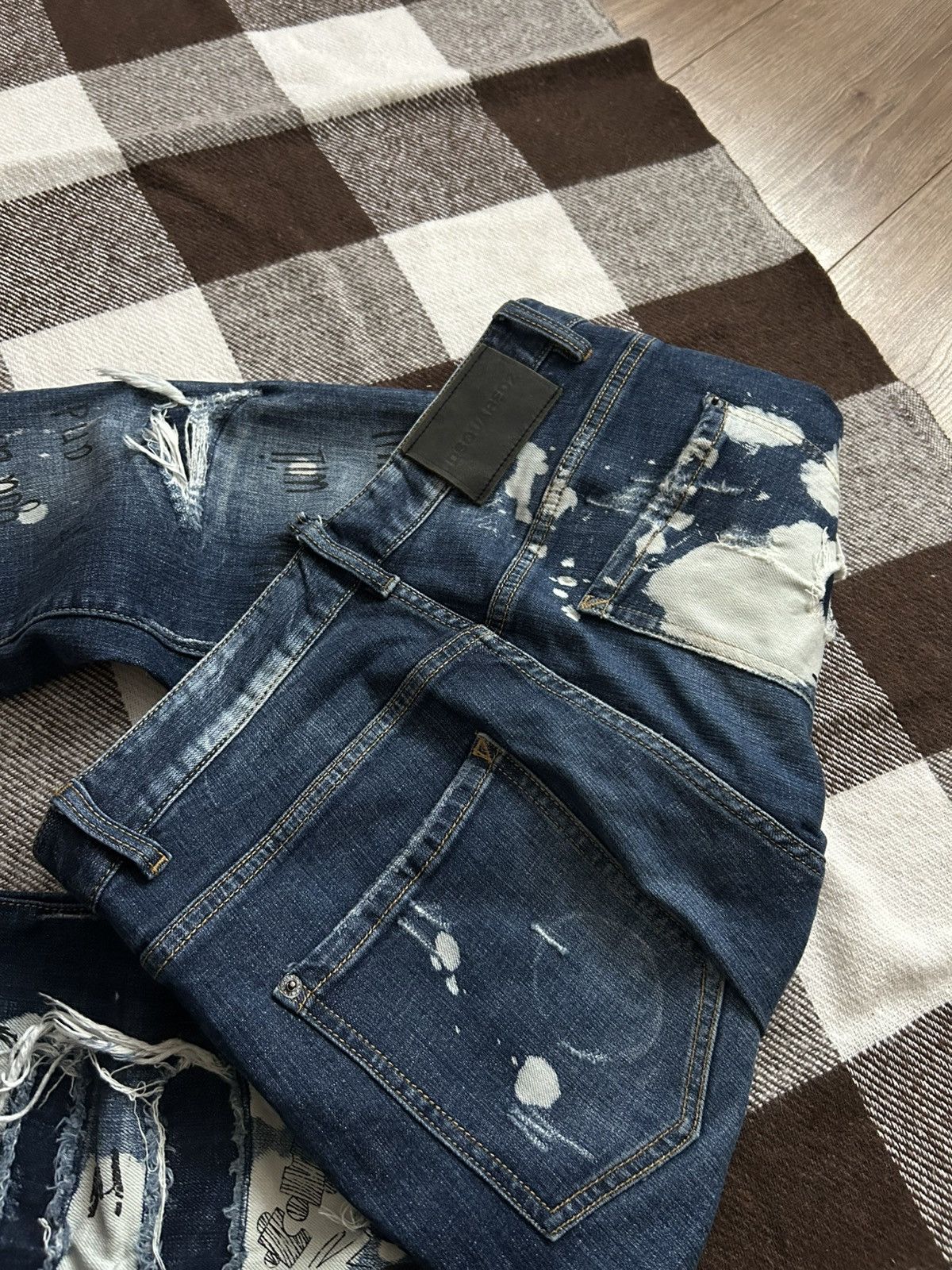 Dsquared2 Dsquared2 painted distressed drip y2l jeans mens 🥷🥷🥷 Size US 30 / EU 46 - 3 Thumbnail