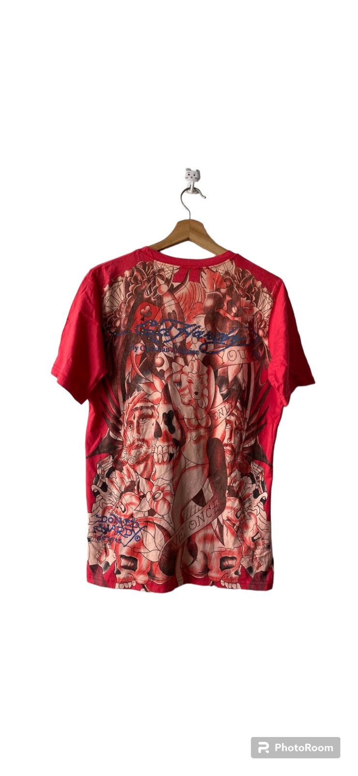 Christian Audigier × Ed Hardy × Japanese Brand Ed Hardy By Christian Audigier Naked Print T Shirt Size US M / EU 48-50 / 2 - 2 Thumbnail
