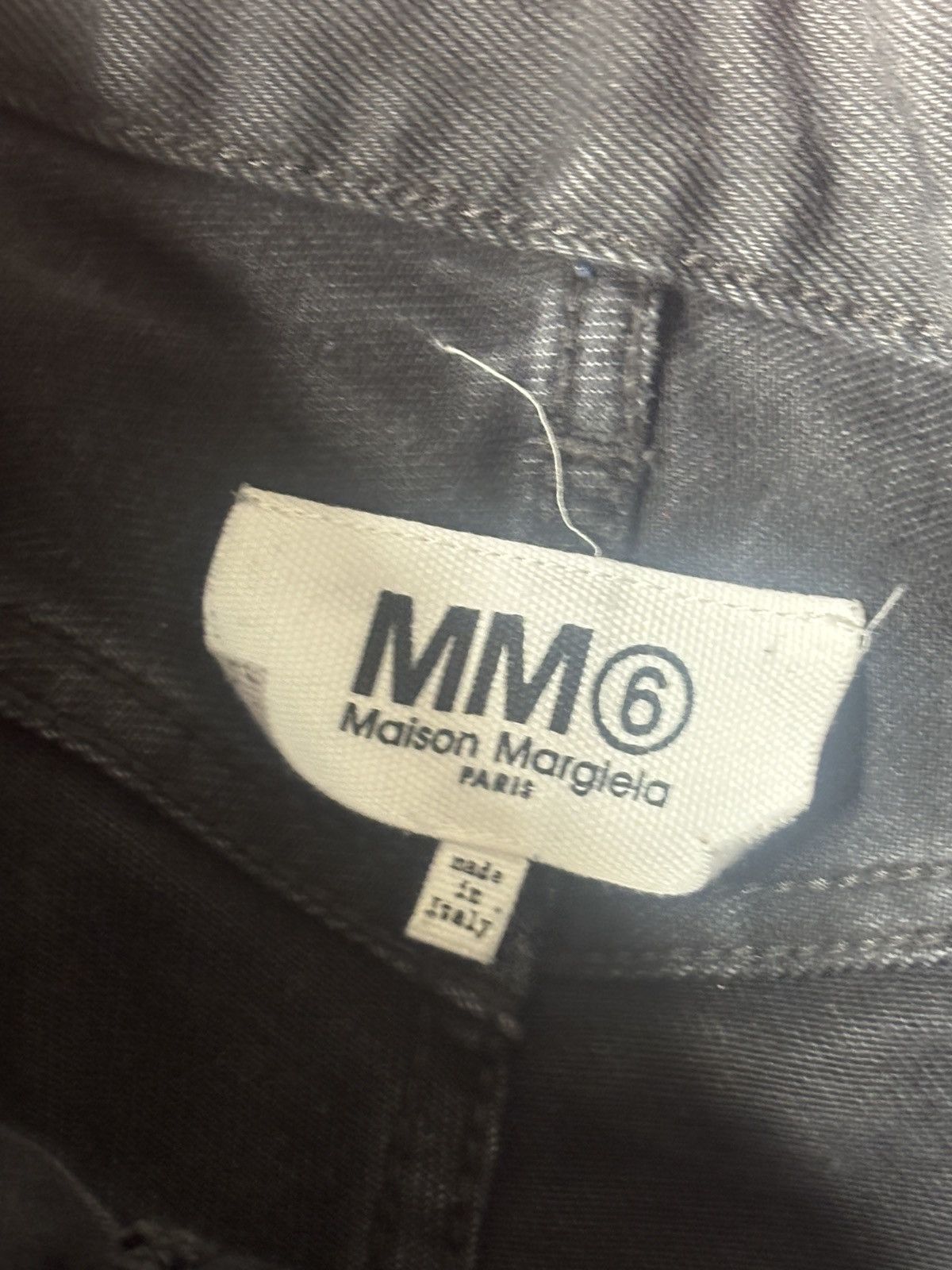 Maison Margiela MM6 Maison Margiela Black Washed Denim Jeans Wide Leg 2023 Size US 30 / EU 46 - 11 Thumbnail