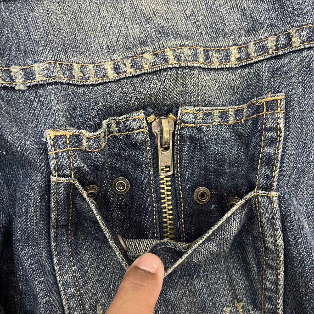 14th Addiction Riot - Thrashed Fading Denim ifsix Lgb Style shibuya tokyo Size US 30 / EU 46 - 15 Thumbnail