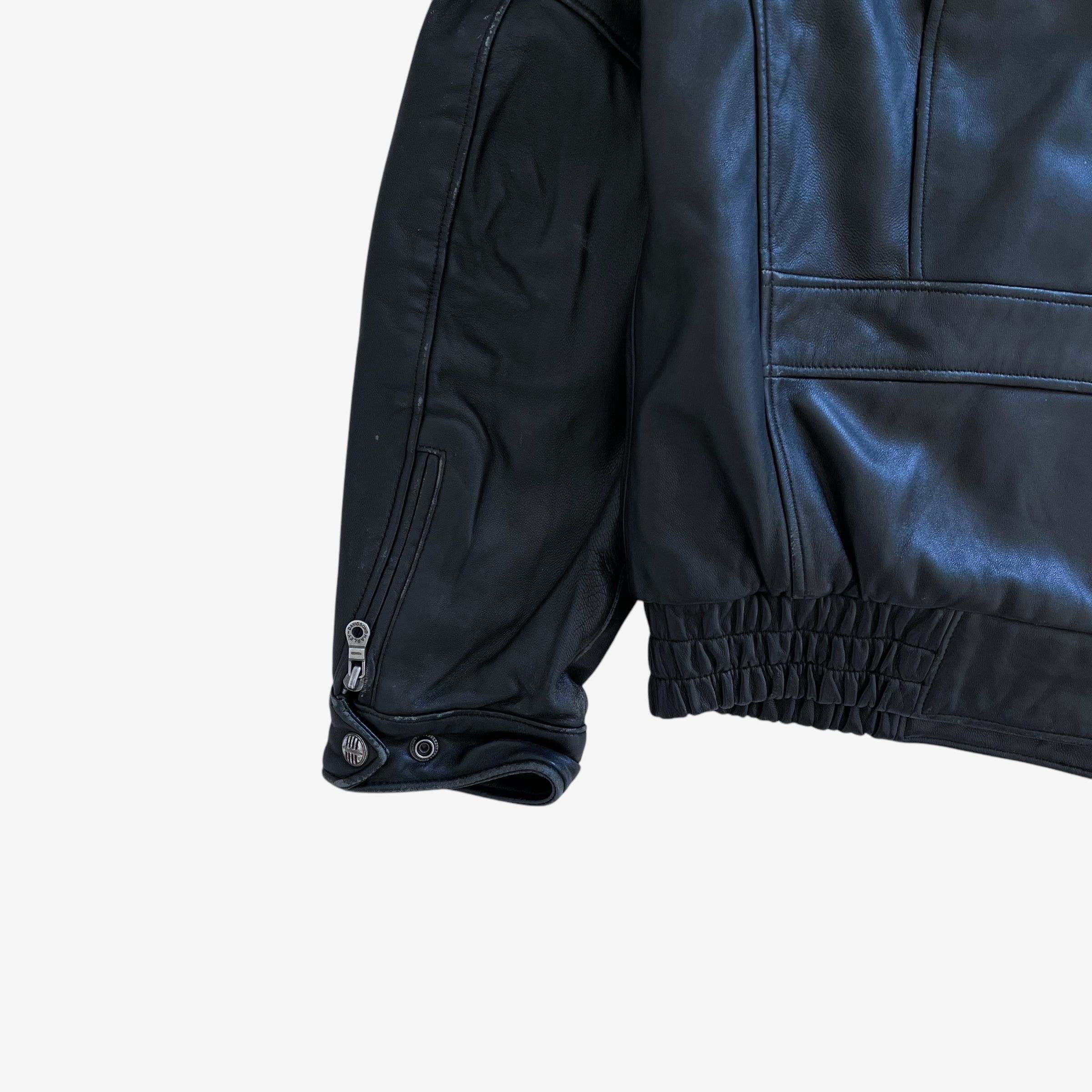 Harley Davidson Vintage 90s Men's Harley Davidson Black Leather Biker Jacket Size US L / EU 52-54 / 3 - 9 Thumbnail