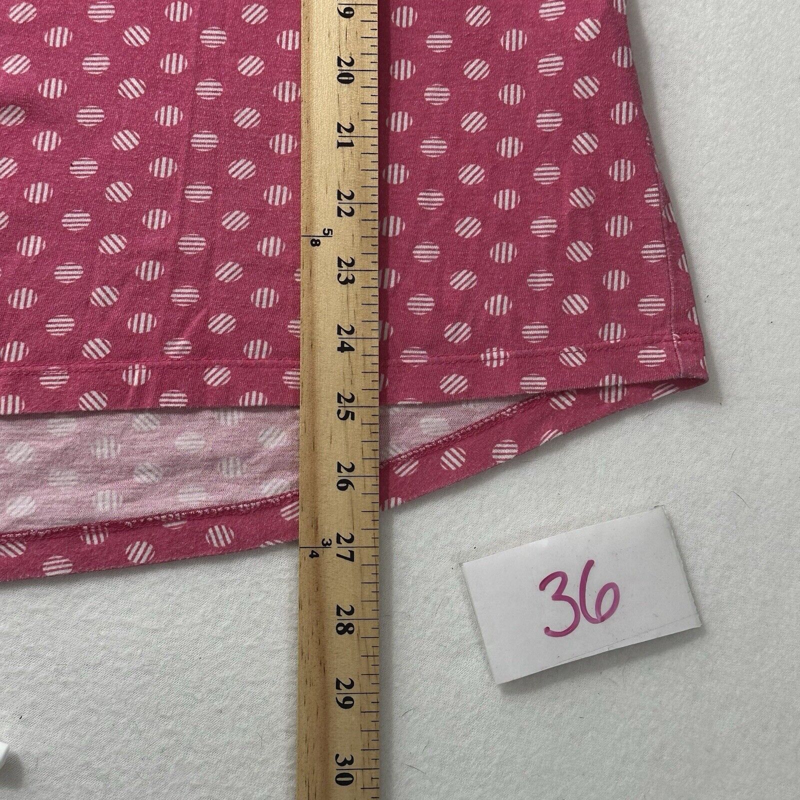 Chicos Chico's XL Pink Polka Dot Lightweight Pullover T Shirt Size XL / US 12-14 / IT 48-50 - 9 Thumbnail
