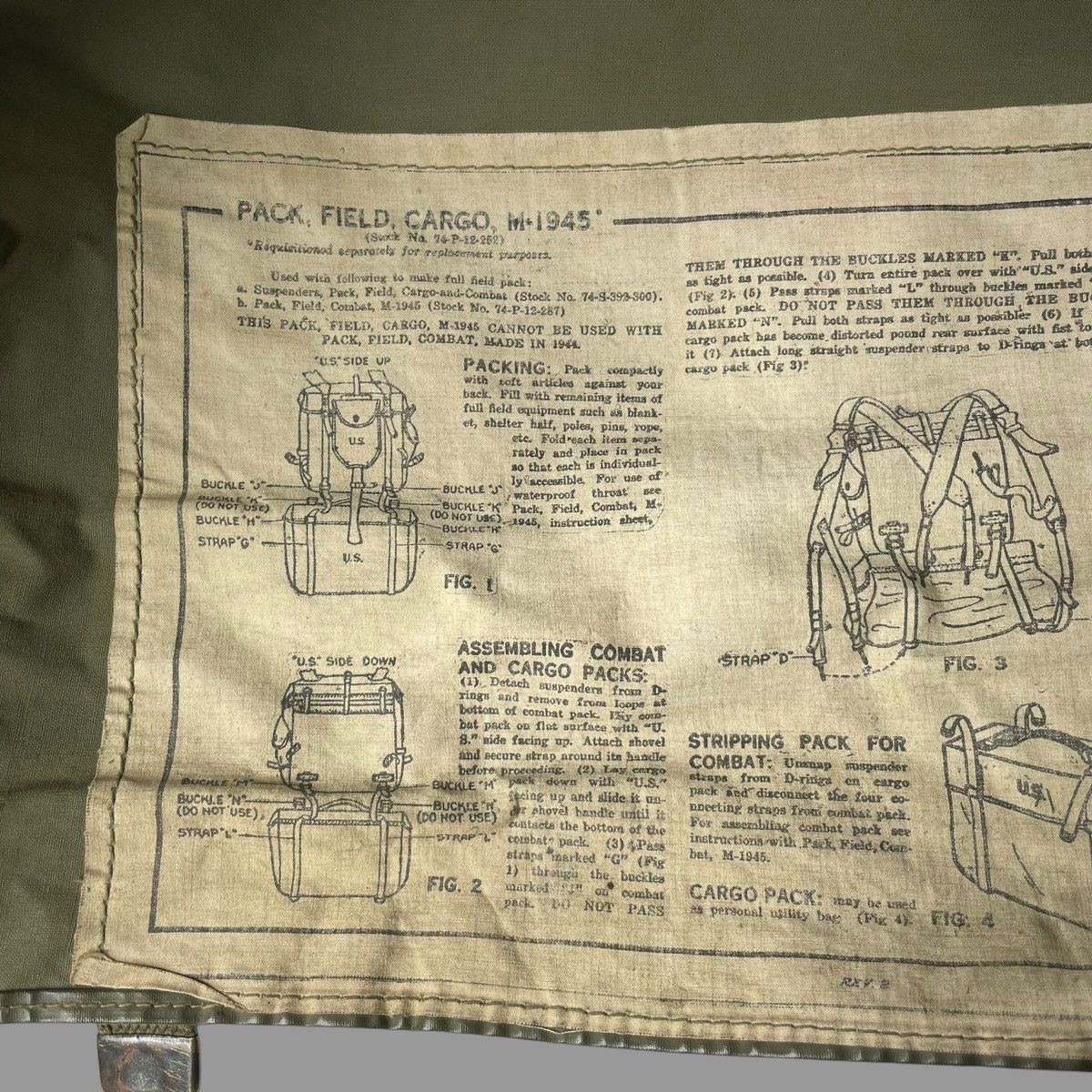 Vintage Vintage US military m-1945 combat pack Size ONE SIZE - 8 Thumbnail