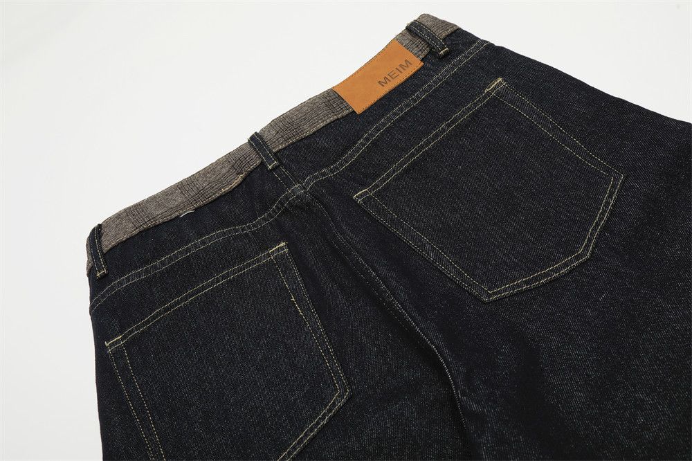 Jean American retro cleanfit patchwork plaid jeans Size US 32 / EU 48 - 5 Thumbnail