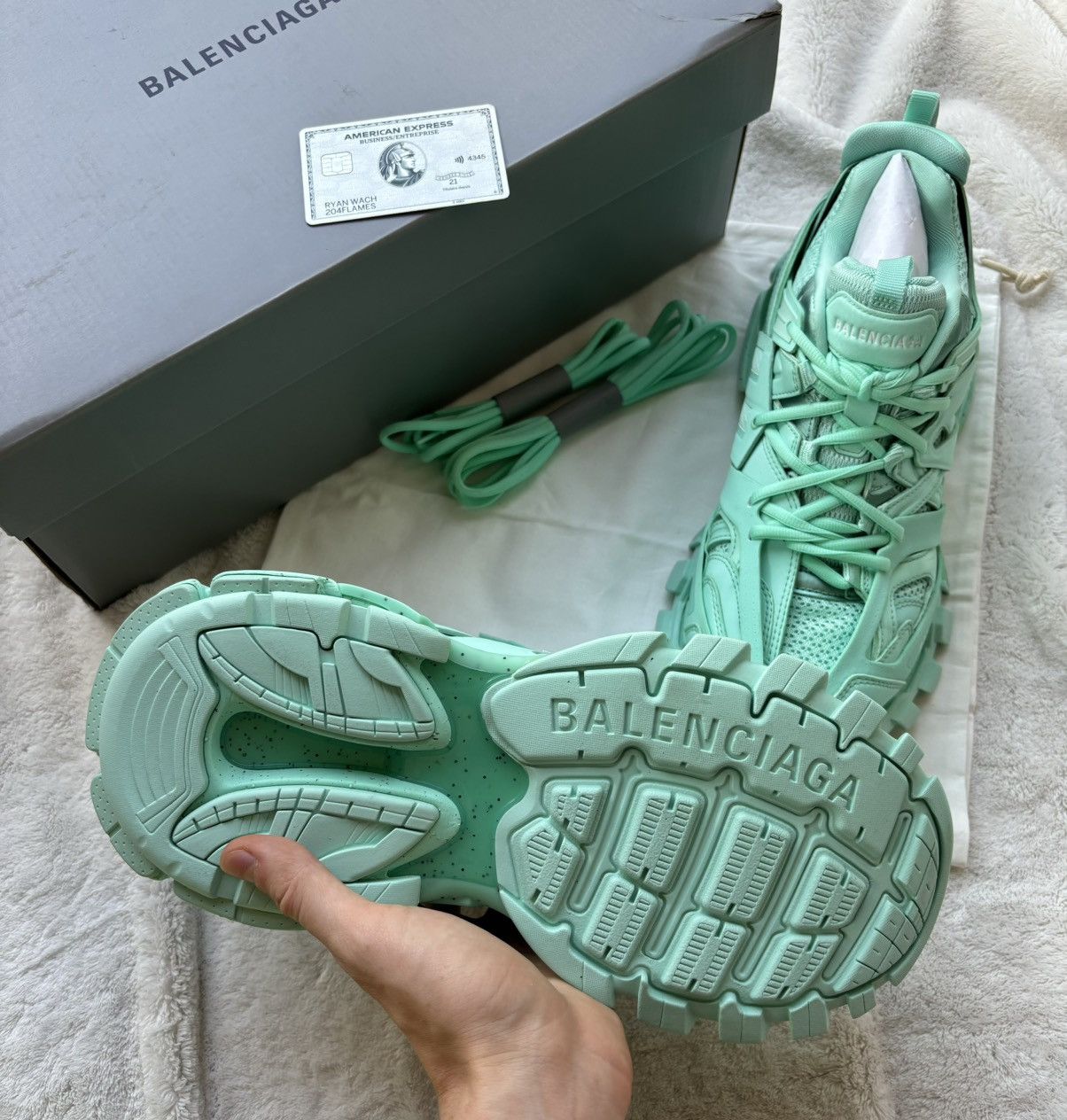 Balenciaga Balenciaga “Tiffany” Track Sneakers Size US 11 / EU 44 - 4 Thumbnail