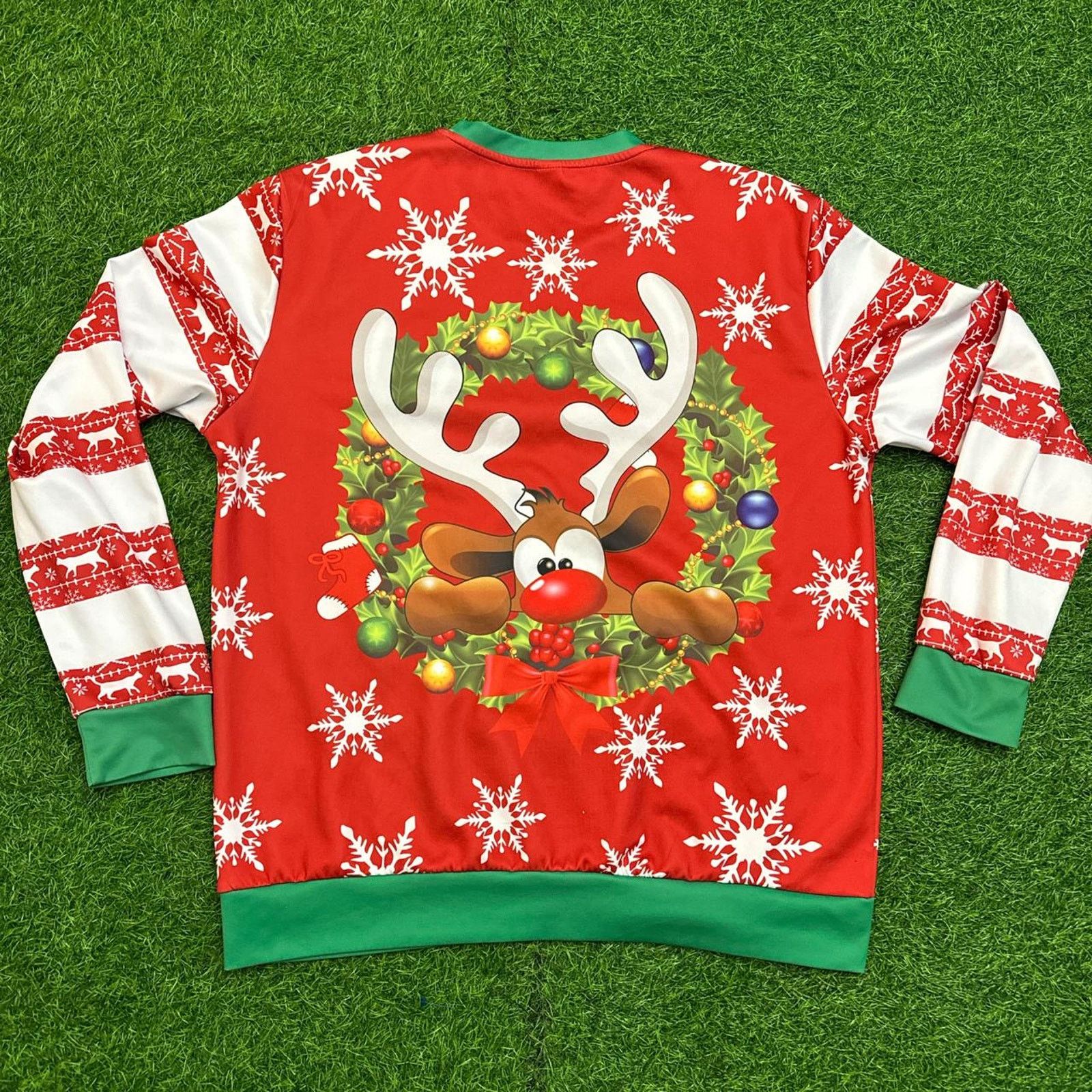 Other X-Mas Rudolph The Rednose Reindeer 'Ugly Christmas Sweater' Size US L / EU 52-54 / 3 - 4 Thumbnail