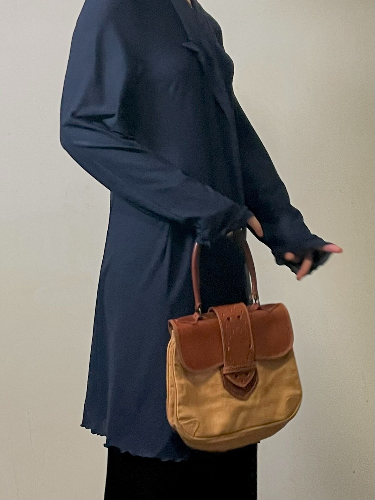 Dries Van Noten Dries Van Noten Vintage Leather Canvas Tote Bag Size ONE SIZE - 1 Thumbnail
