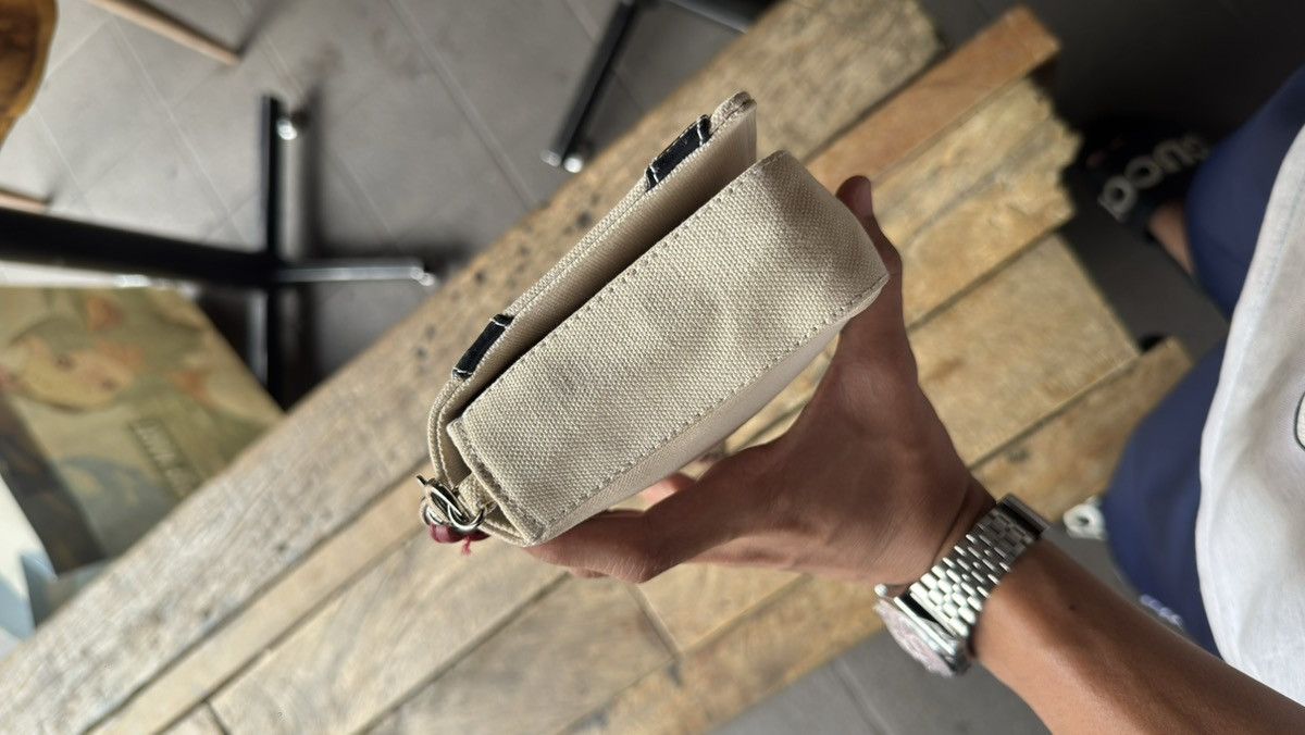 Chanel CHANEL CC CANVAS METALLIC LAMBSKIN SINGLE FLAP. Size ONE SIZE - 6 Thumbnail
