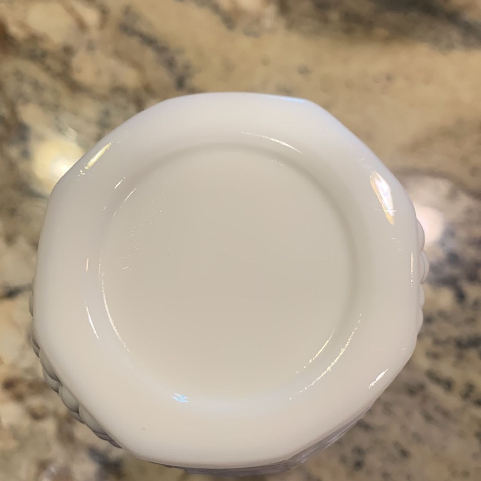 Vintage 8 Milk glass tumblers,grape vine pattern Size ONE SIZE - 8 Thumbnail