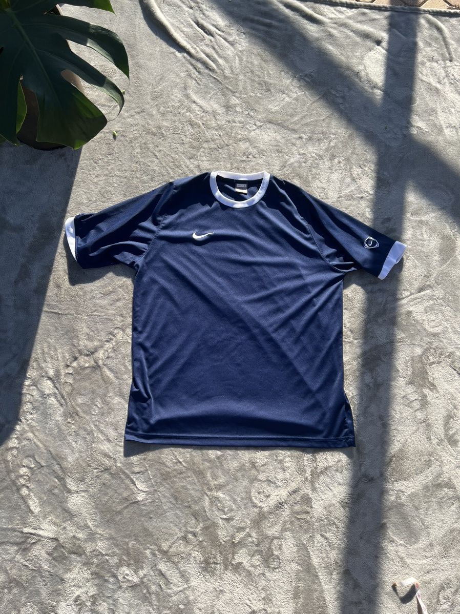 Nike × Vintage Nike Vintage 2000s Silver Tag y2k Jersey Size US L / EU 52-54 / 3 - 1 Thumbnail