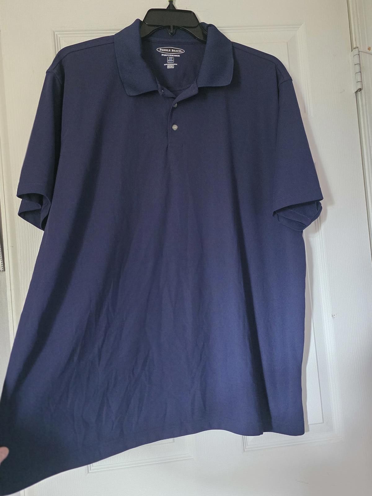 Lone Cypress By Pebble Beach Pebble Beach Performance Polo Shirt XXXL 3X Navy Blue Golf Size US XXL / EU 58 / 5 - 5 Thumbnail