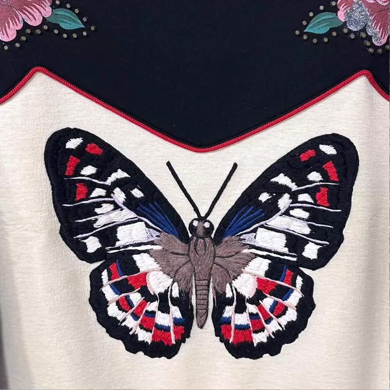 Gucci Gucci Butterfly floral sweatshirt 2506-Nextarrow Size XXS / US 00 / IT 34 - 3 Thumbnail