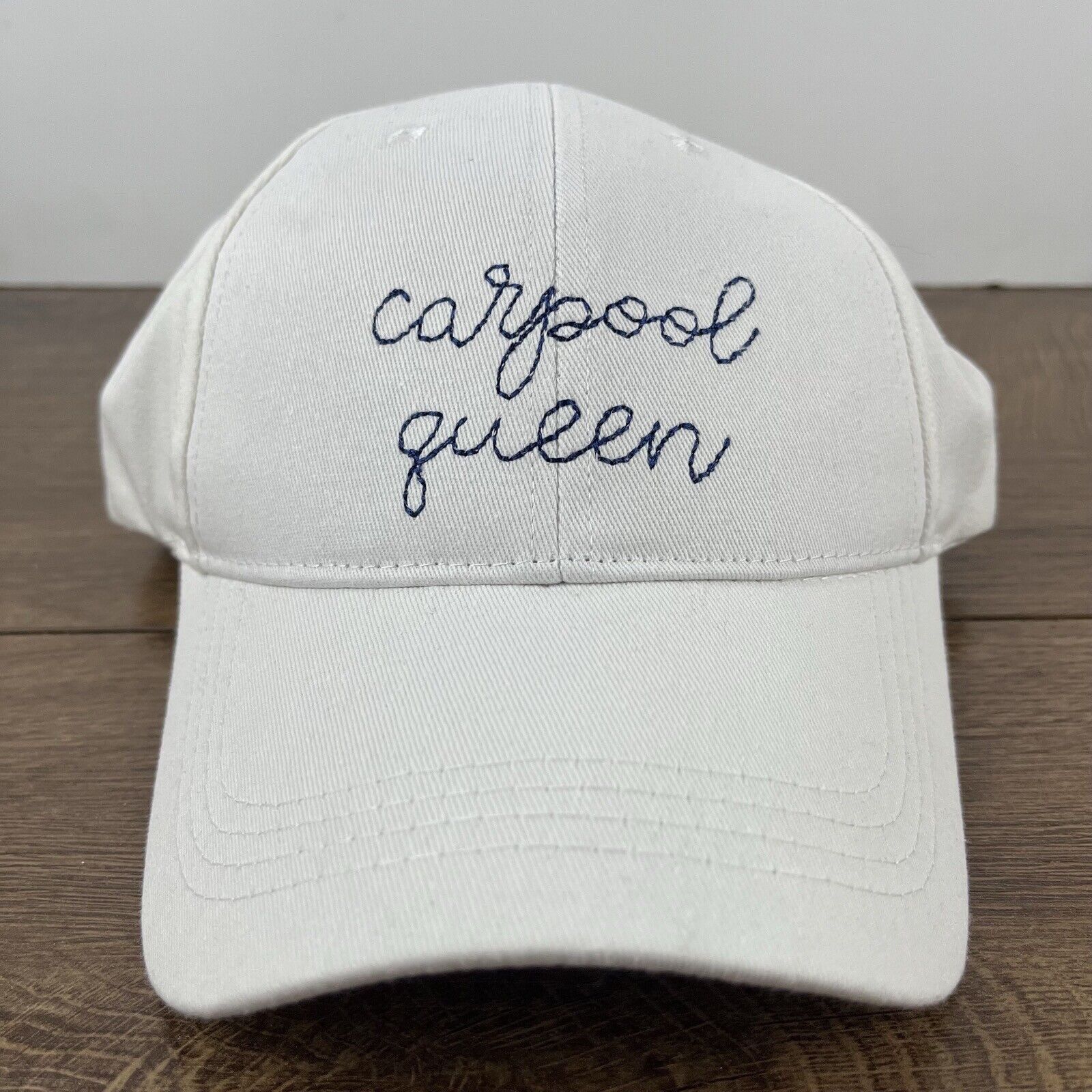 Other Carpool Queen Hat Carppol Hat White Adjustable Hat White Adu Size ONE SIZE - 4 Thumbnail