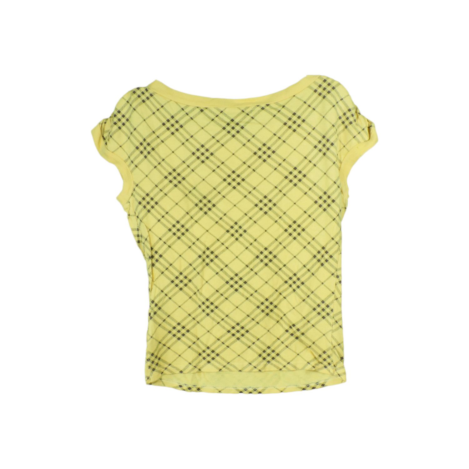 Burberry BURBERRY LONDON BLUE LABEL CHECKED YELLOW T-SHIRT Size XS / US 0-2 / IT 36-38 - 2 Thumbnail