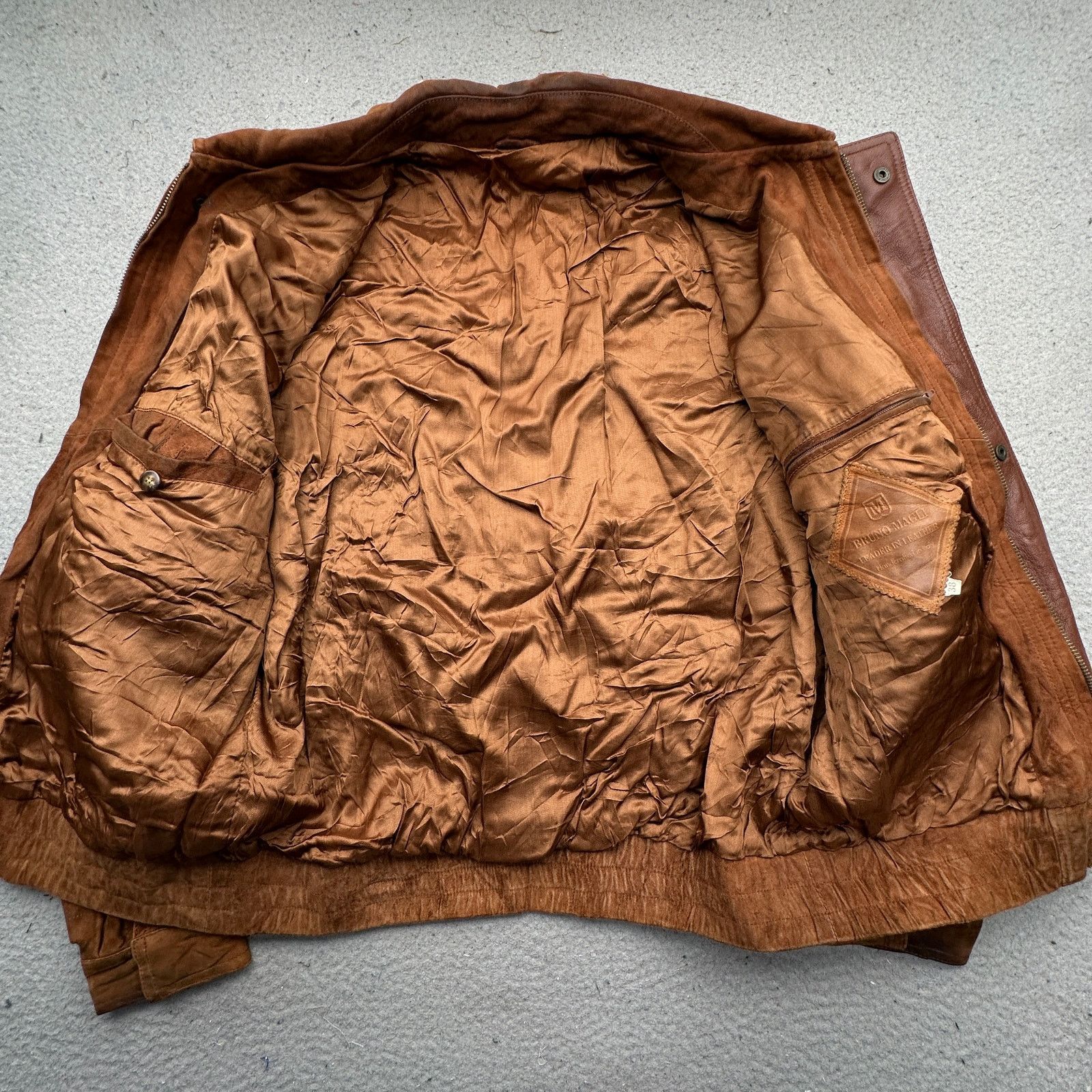 Bruno Magli Vintage Bruno Magli Bomber Suede Leather Jacket 38 Medium Size US M / EU 48-50 / 2 - 12 Thumbnail