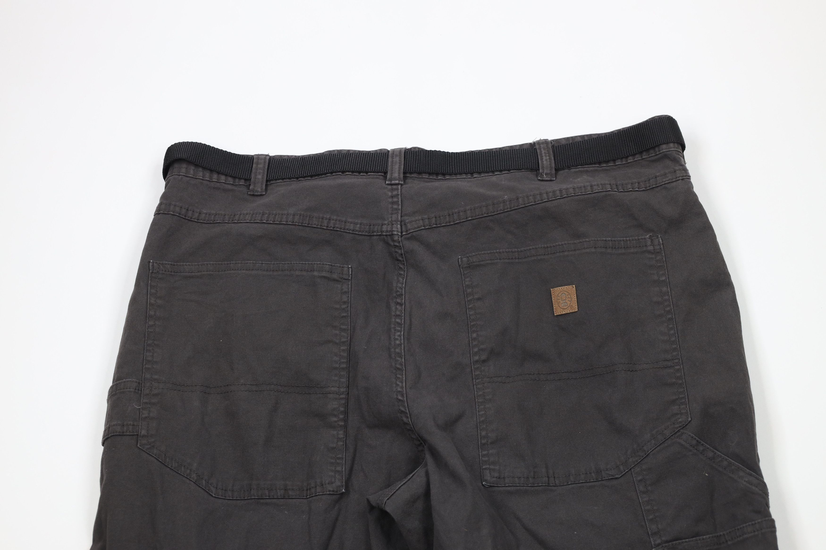 Vintage Vintage Y2K Streetwear Belted Canvas Wide Leg Pants Gray Size US 40 / EU 56 - 11 Thumbnail
