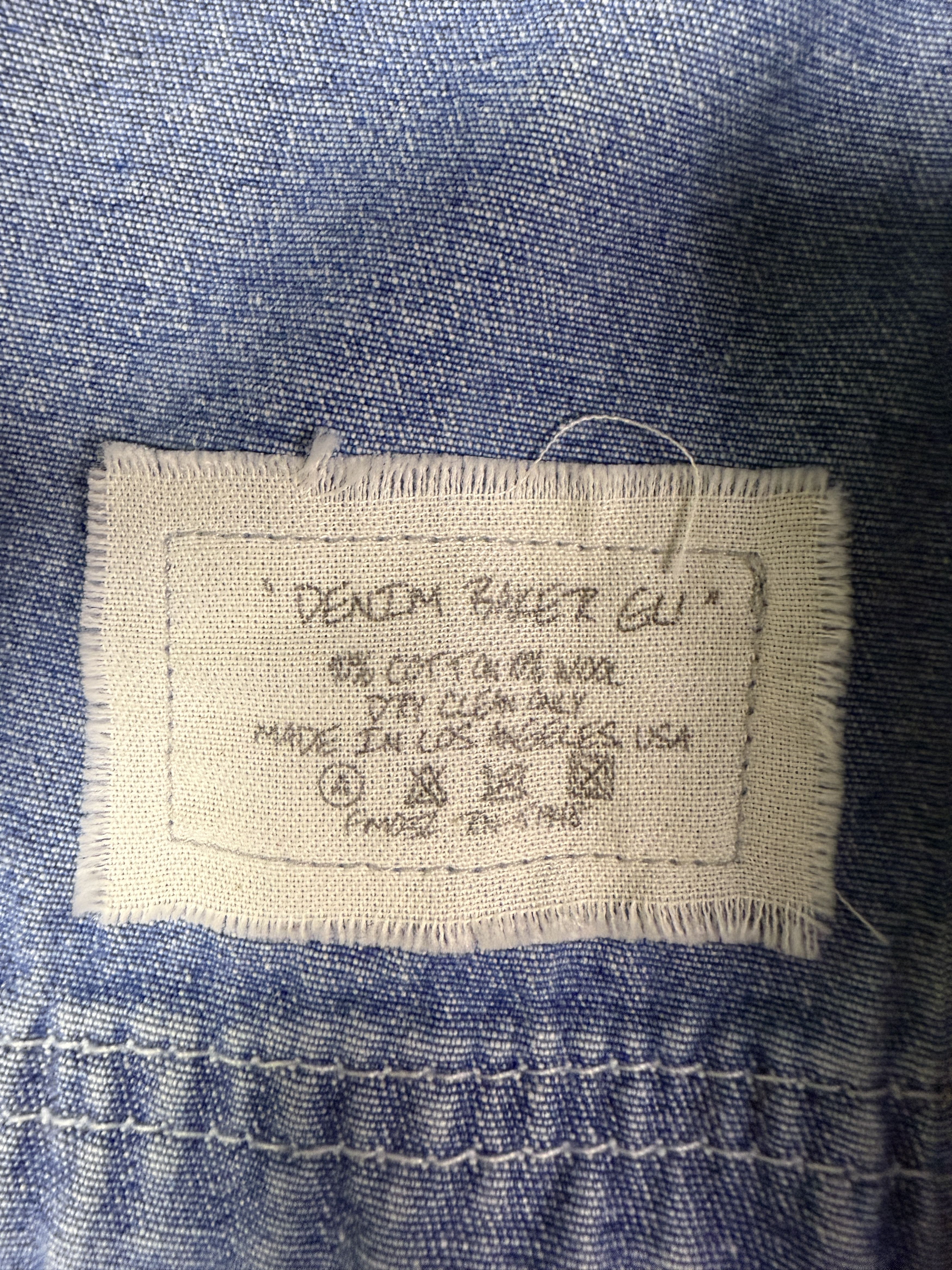 Greg Lauren $1800 Greg Lauren Denim Baker Kimono Patchwork GL1 Size US L / EU 52-54 / 3 - 9 Thumbnail