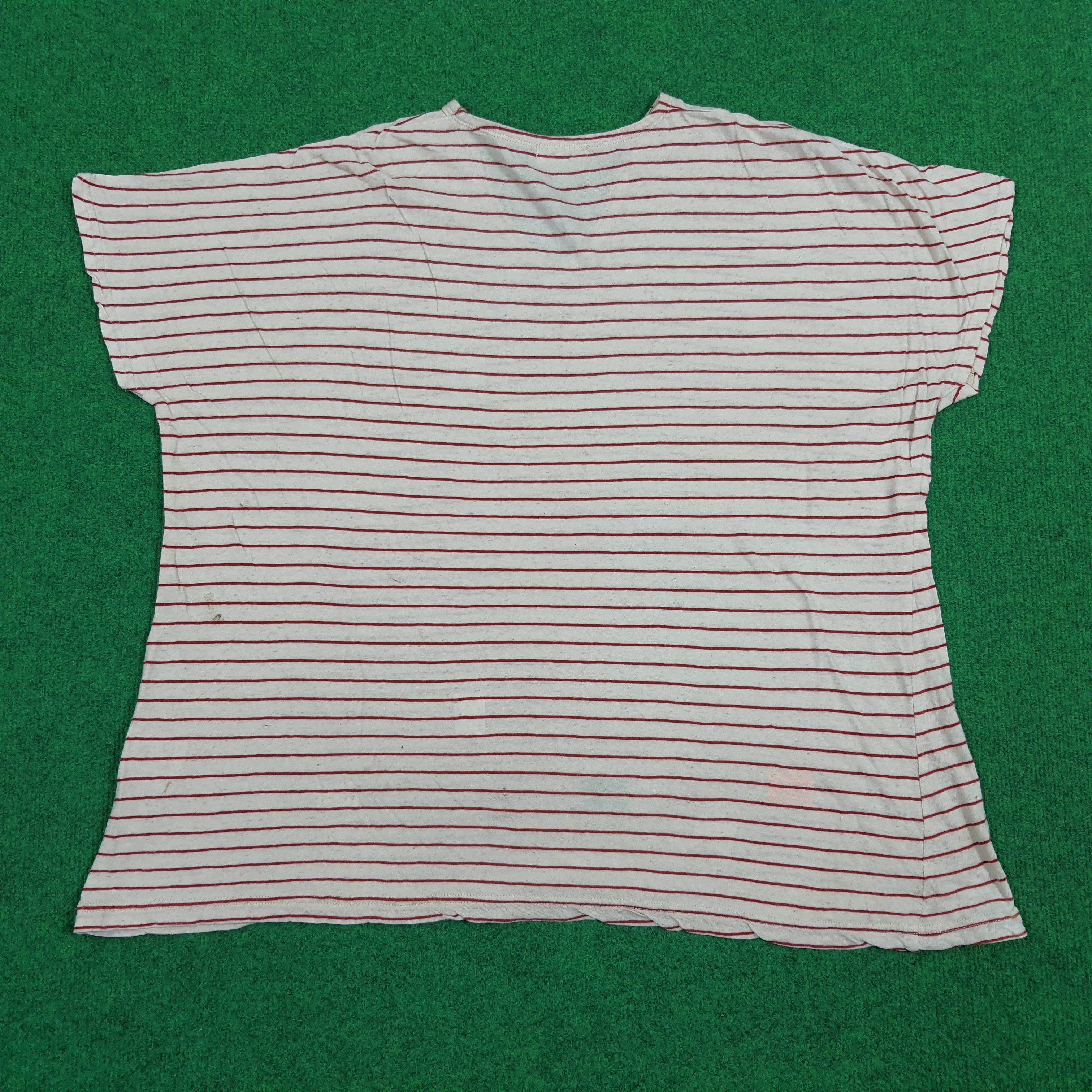 Issey Miyake × Japanese Brand × Vintage Vintage Plantation by Issey Miyake Japan Stripes Tshirt Size M / US 6-8 / IT 42-44 - 3 Thumbnail